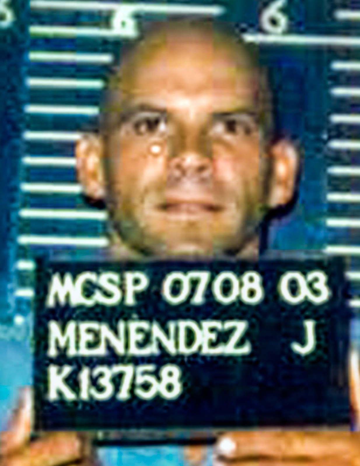 Photo d'identité de Lyle Menendez à la prison d'État de Mule Creek le 8 juillet 2003. | Source : Getty Images