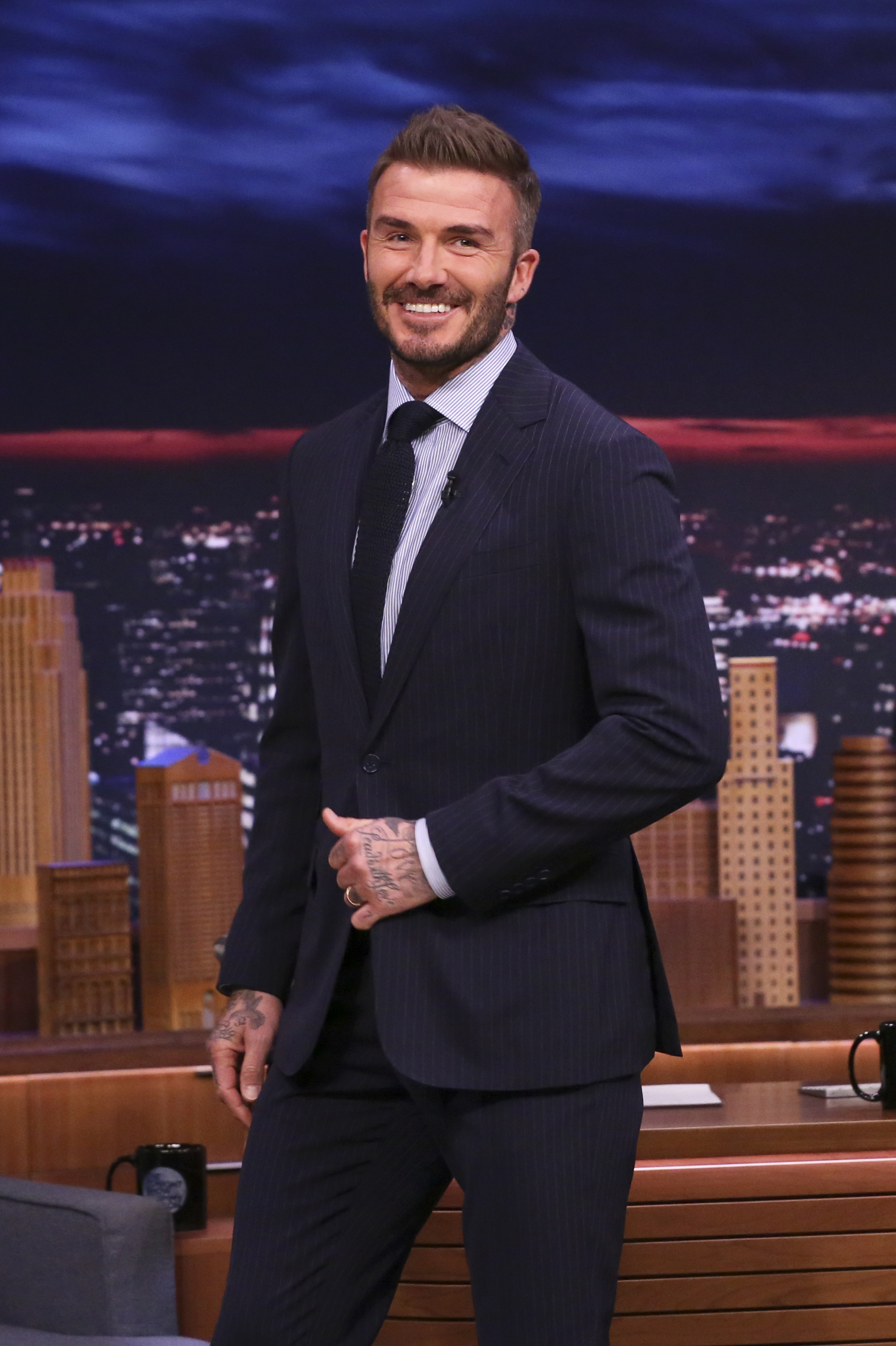 David Beckham au "Tonight Show with Jimmy Fallon" le 26 février 2020 | Source : Getty Images