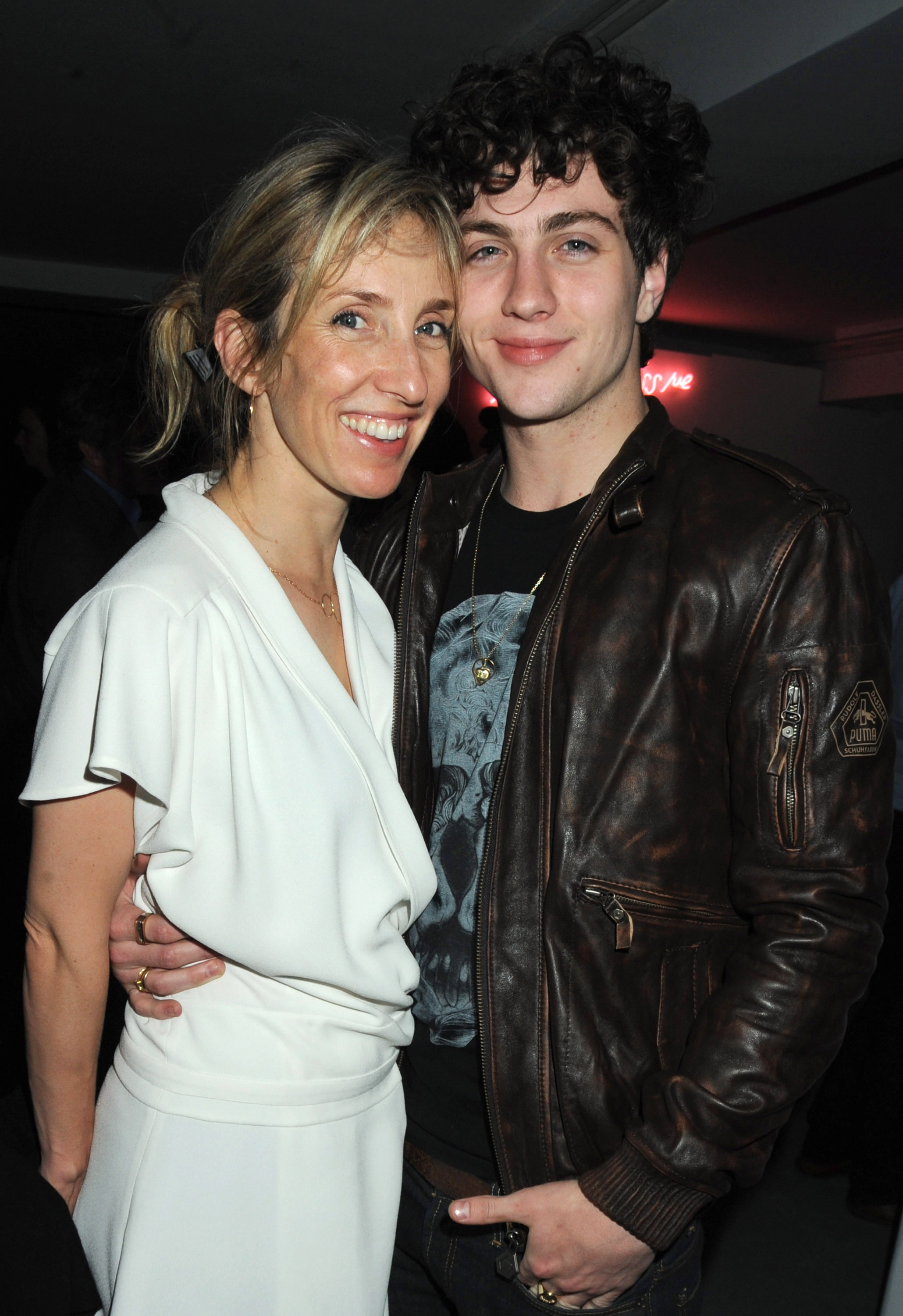 Sam Taylor- Johnson et Aaron à Londres en 2008 | Source : Getty Images