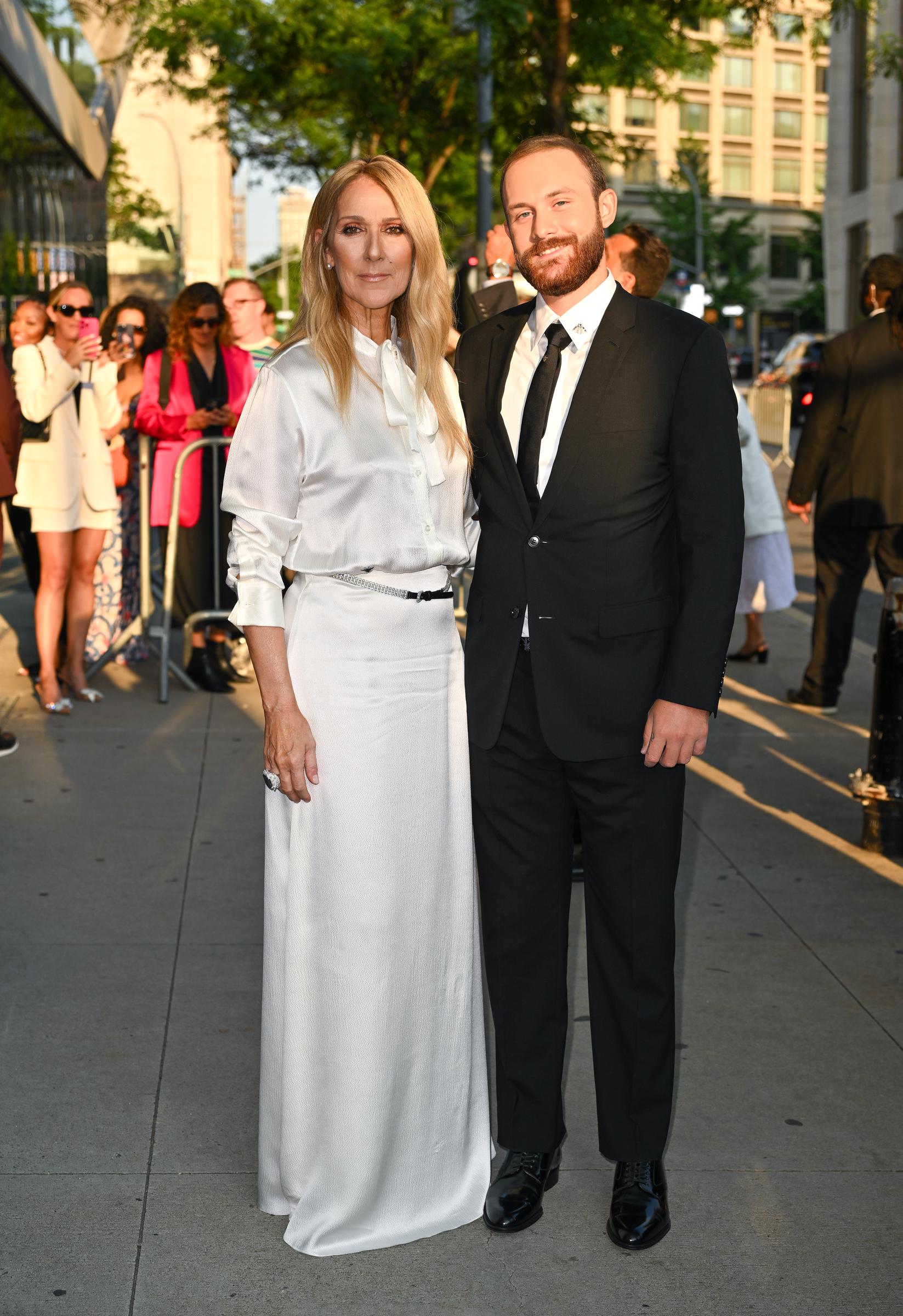 René-Charles Angelil et Céline Dion lors de la projection de l'événement spécial NY "I Am : Celine Dion" le 17 juin 2024 à New York. | Source : Getty Images