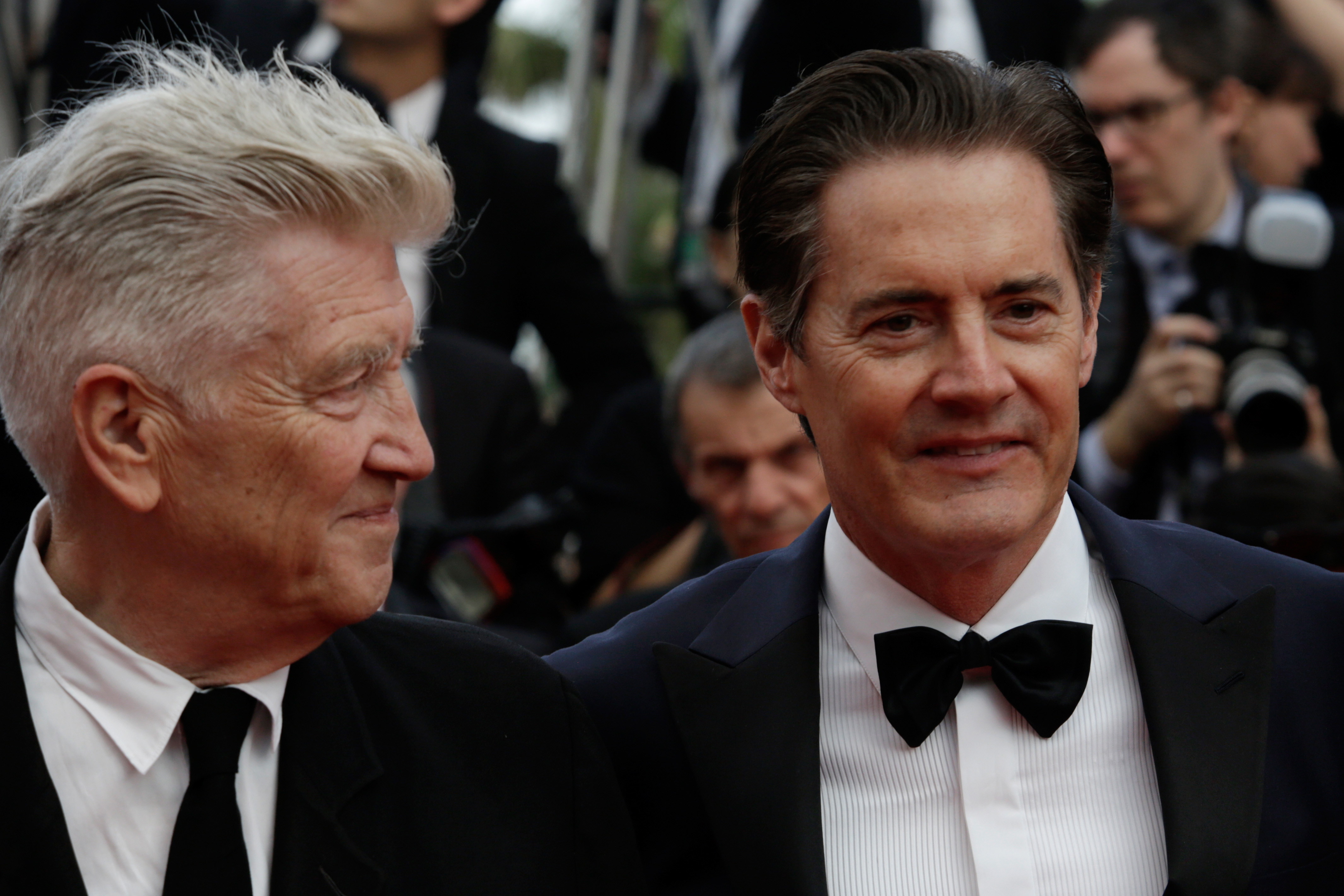 David Lynch et Kyle MacLachlan assistent au festival de Cannes le 25 mai 2017 | Source : Getty Images