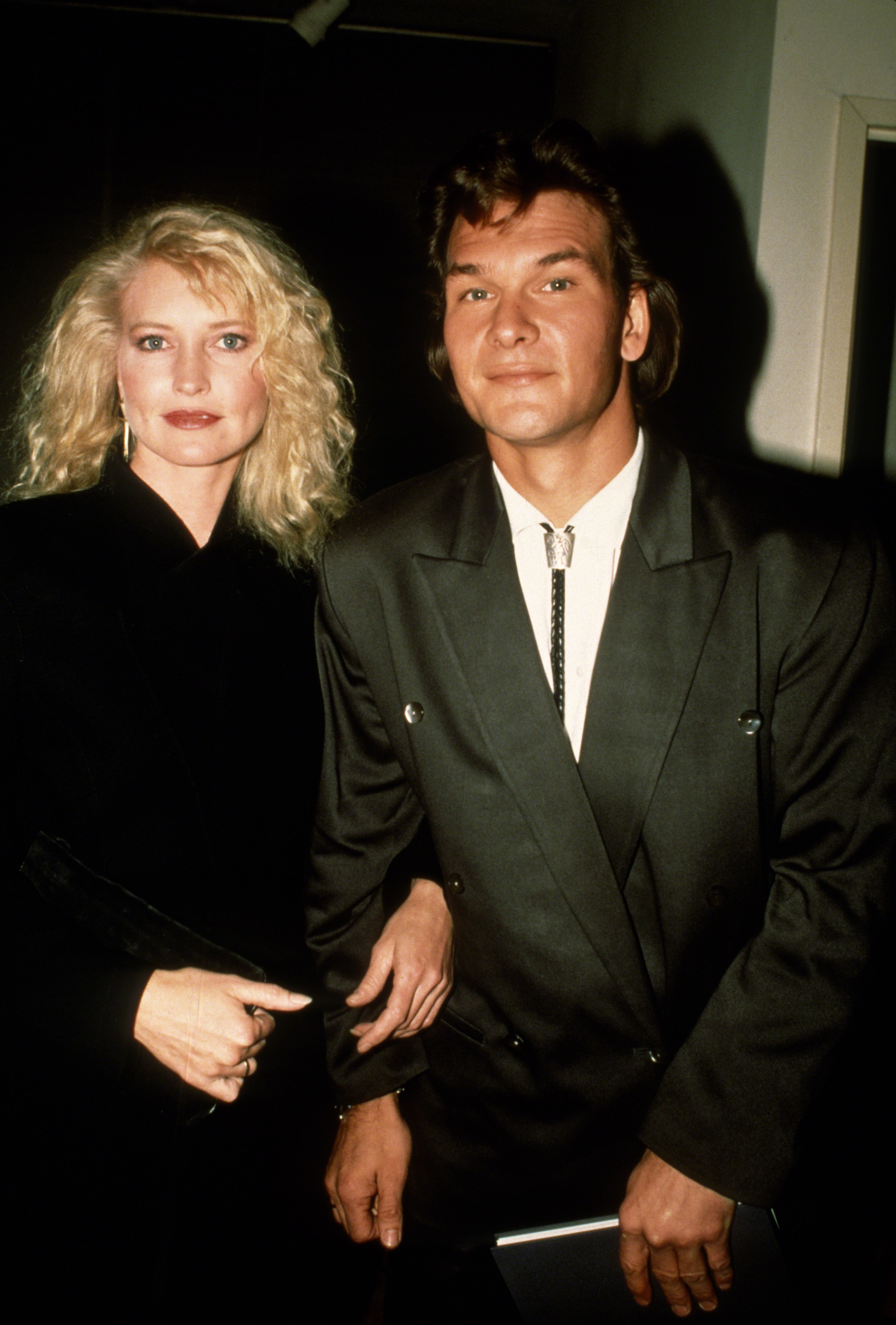 Patrick Swayze et Lisa Niemi le 1er janvier 1987 à New York.  | Source : Getty Images