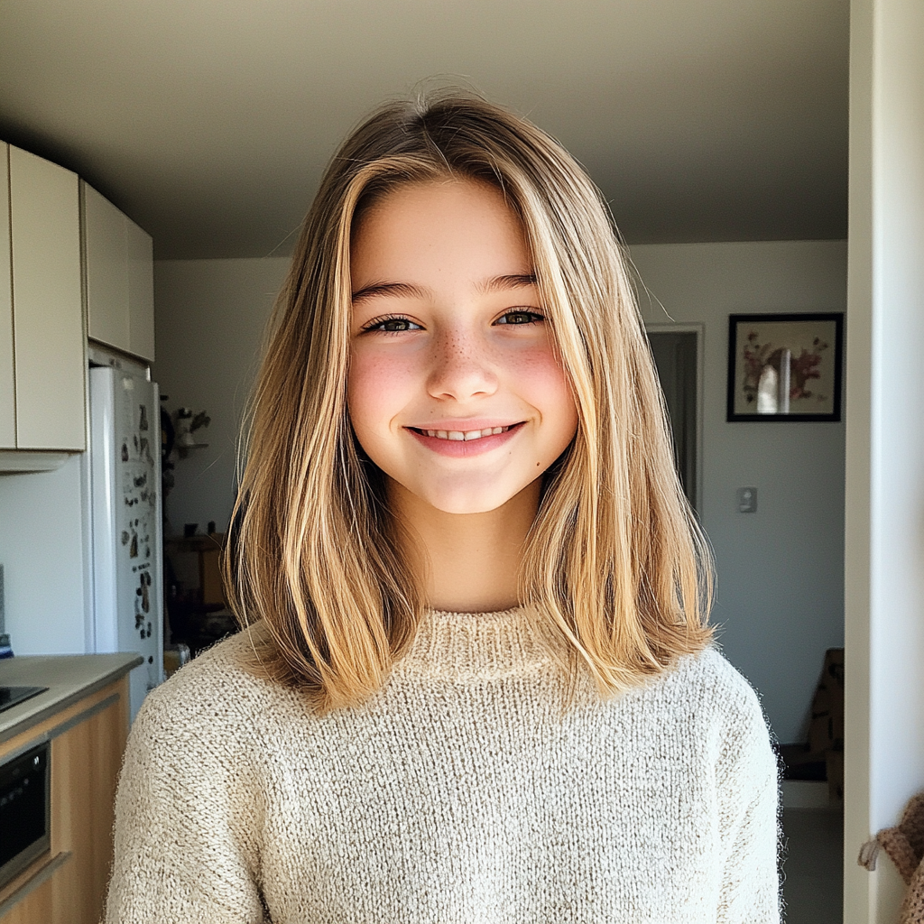 Une adolescente souriante | Source : Midjourney