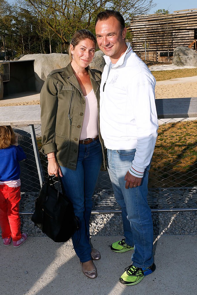 Alexandre et Anne-Laure Devoise le 9 avril 2014 à Paris. l Source : Getty Images
