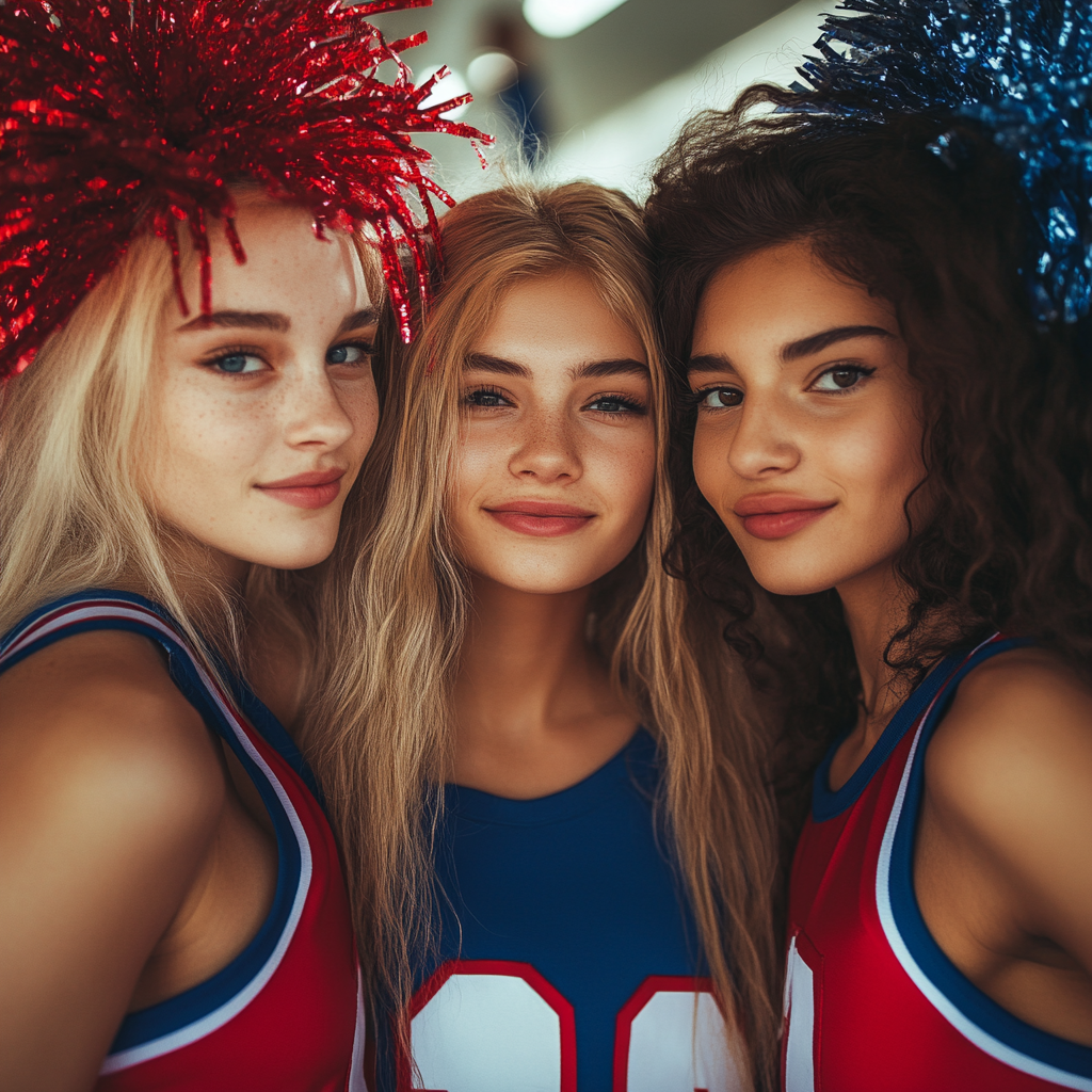 Des pom-pom girls souriantes | Source : Midjourney