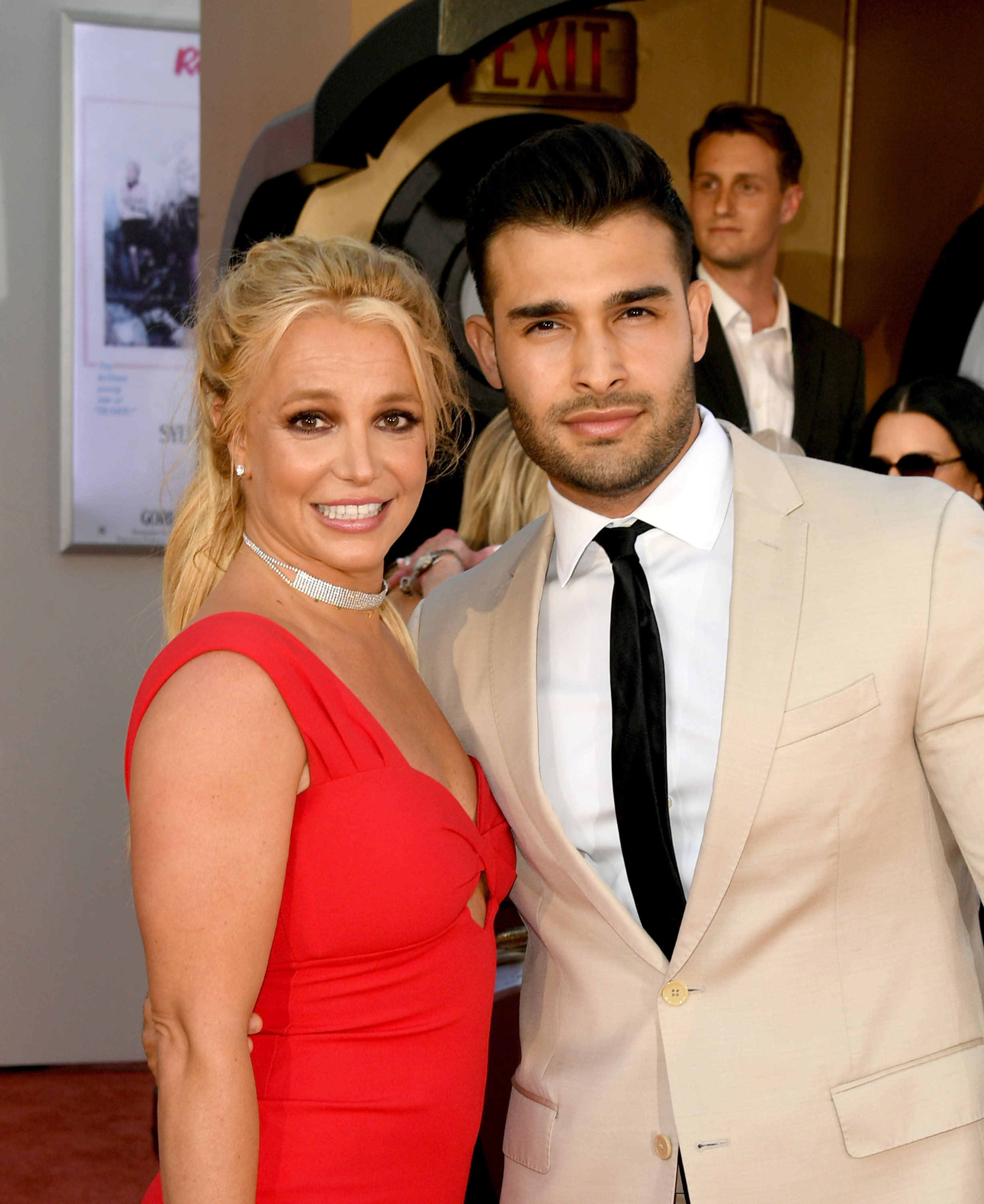 Britney Spears et Sam Asghari à Hollywood, en Californie, le 22 juillet 2019 | Source : Getty Images