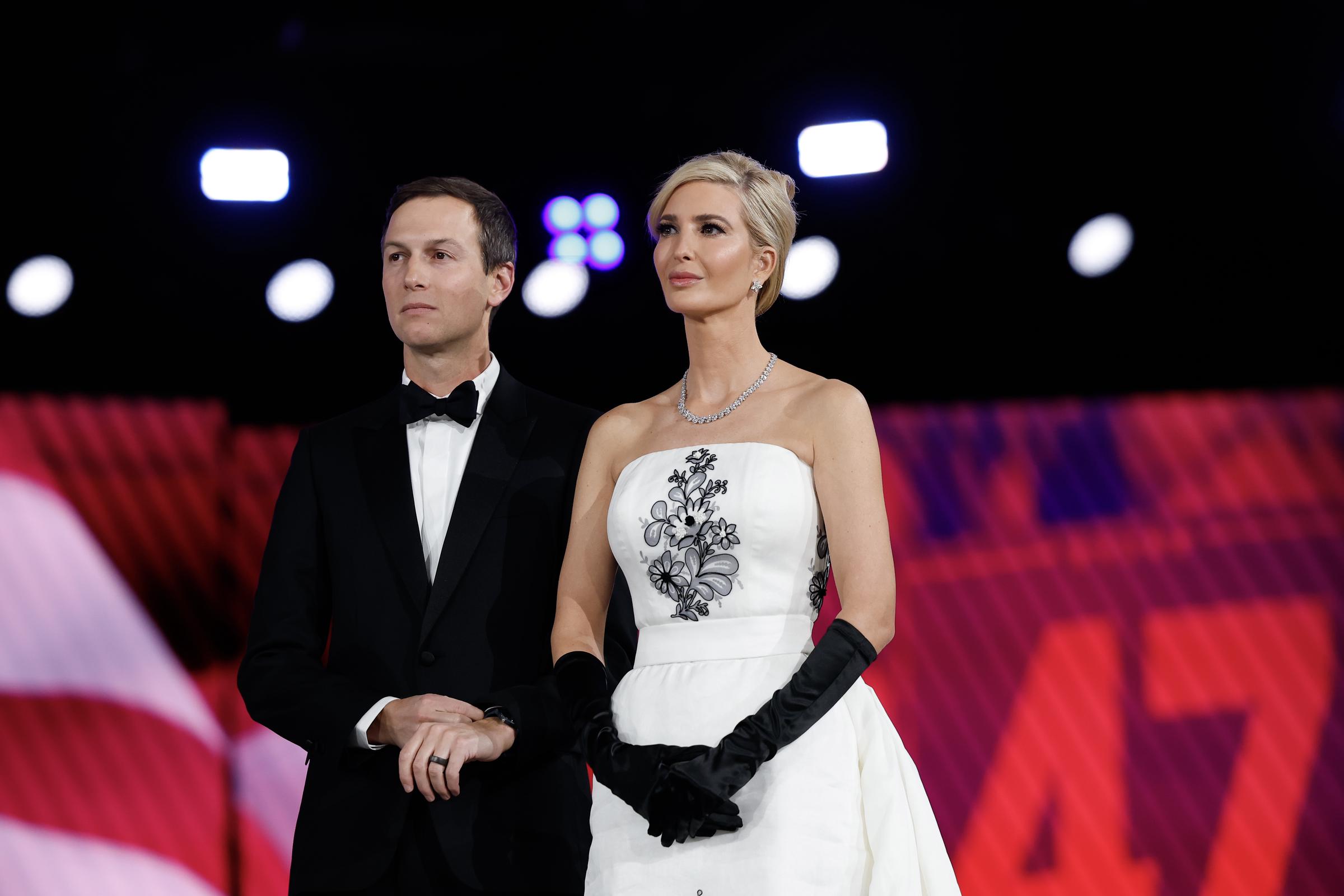 Jared Kushner et Ivanka Trump au bal inaugural de la Liberté, le 20 janvier 2025, à Washington, D.C. | Source : Getty Images