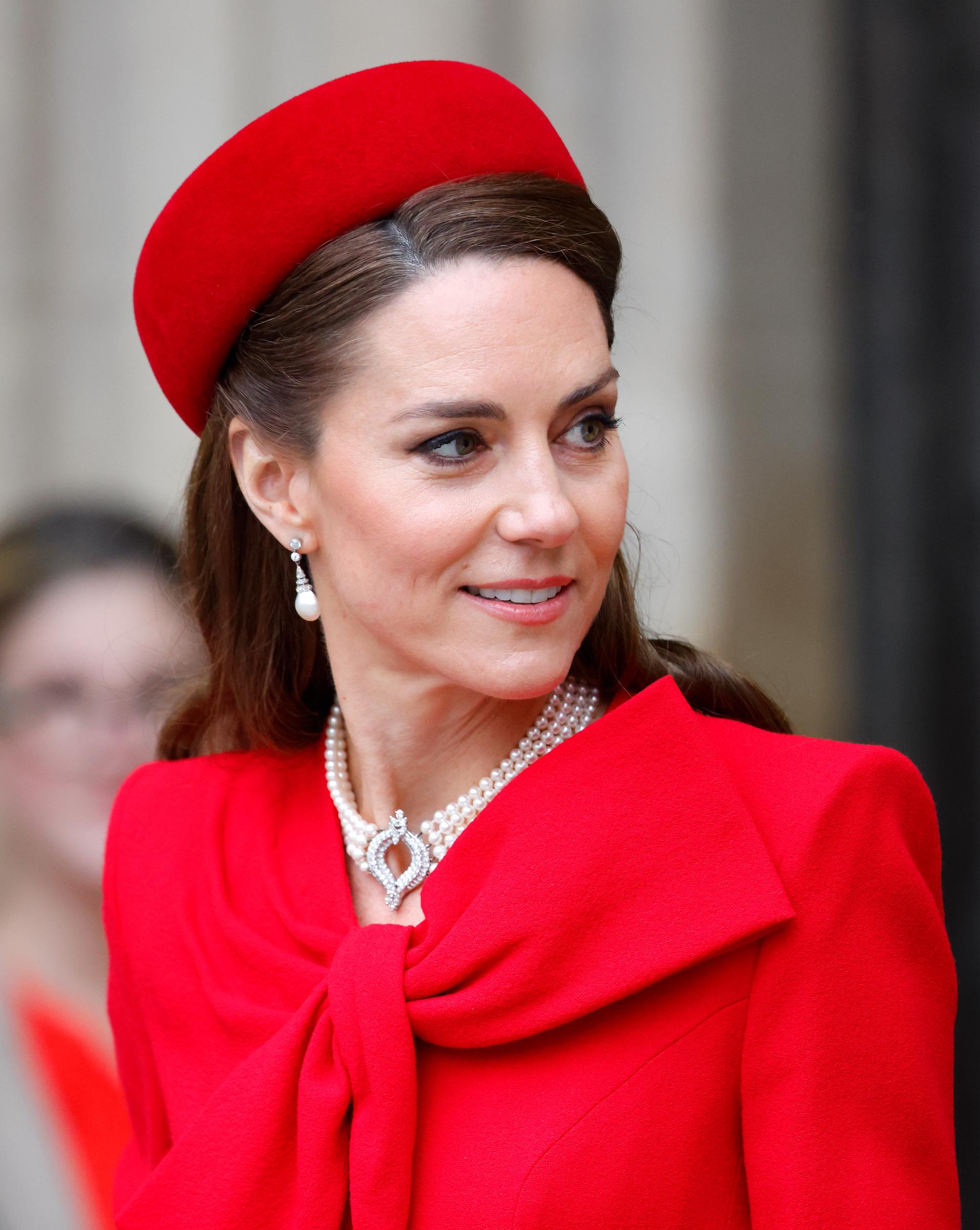 La princesse Catherine est vue en train d'assister à la Journée du Commonwealth à l'abbaye de Westminster le 10 mars 2025 | Source : Getty Images