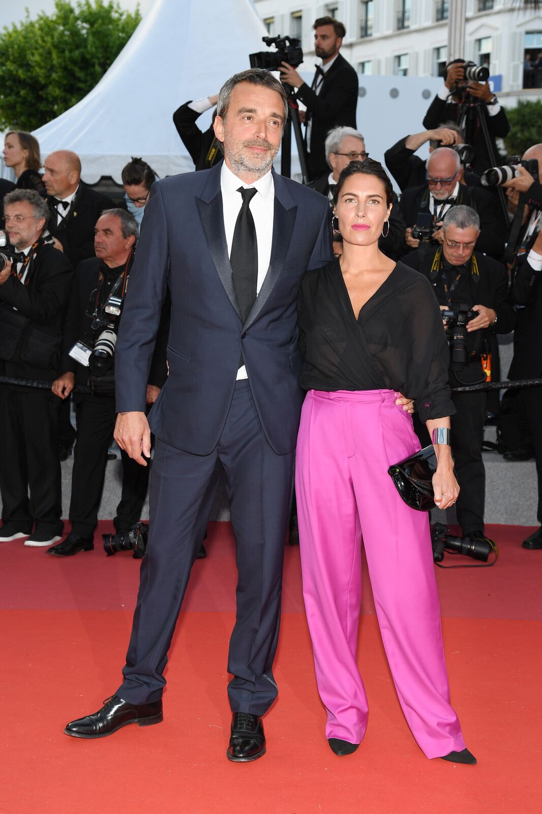 Alessandra Sublet et son époux sur le tapis rouge. | Photo :  GettyImage