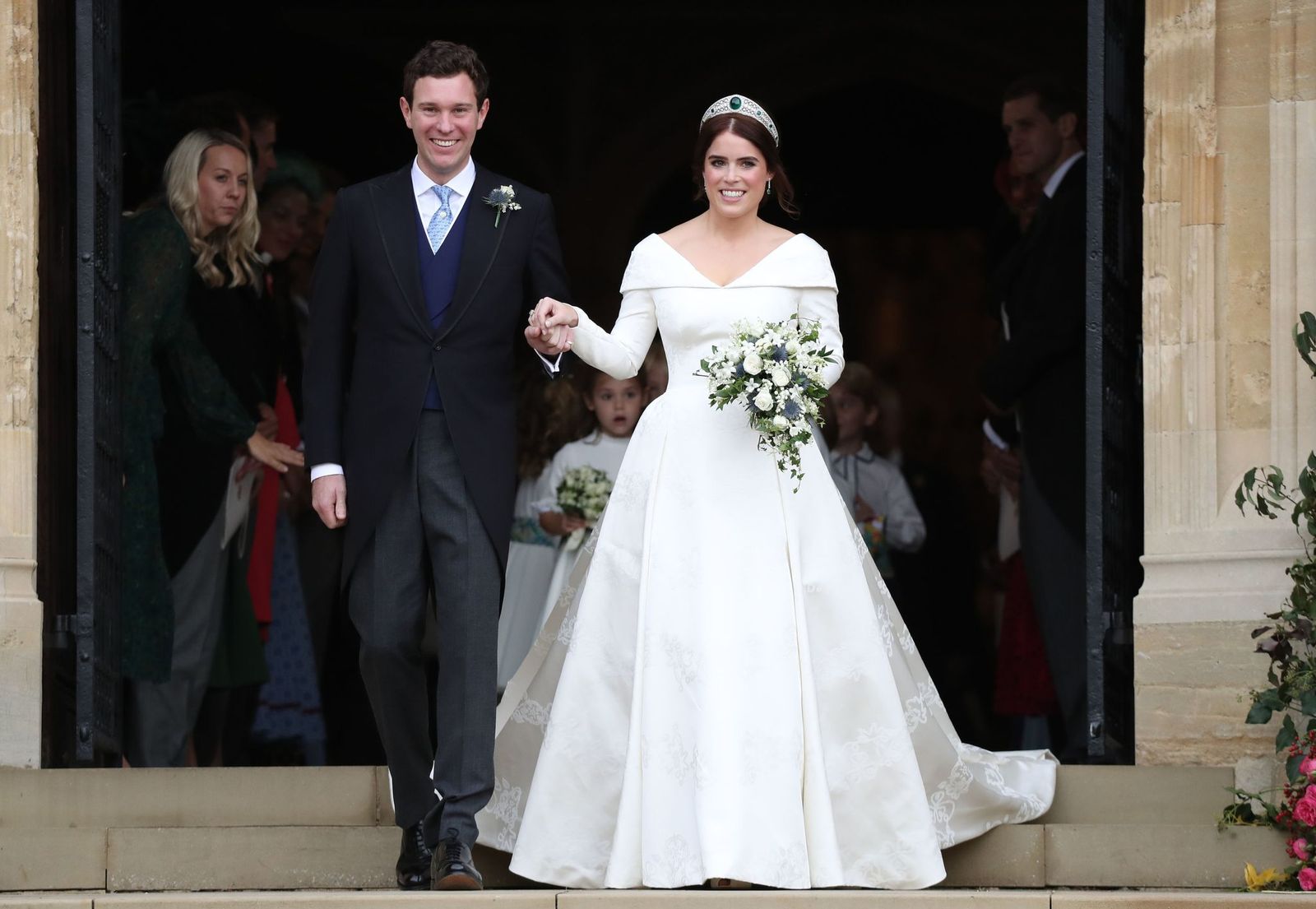 La princesse Eugenie et son mari Jack le jour de leur mariage en octobre  2018 | Photo : Getty Images