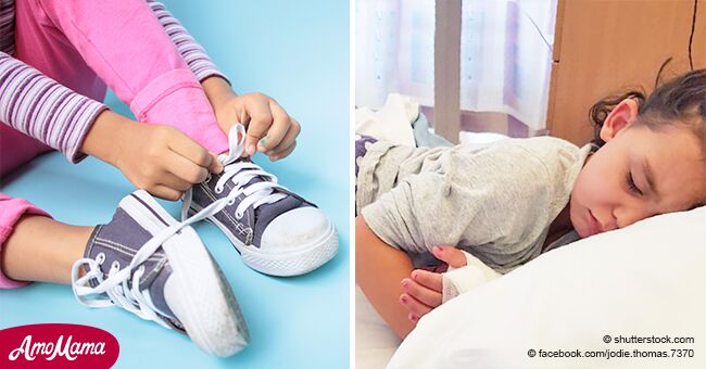 Une jeune fille de 4 ans a dû lutter pour sa vie après avoir contracté une septicémie mortelle en essayant de nouvelles chaussures