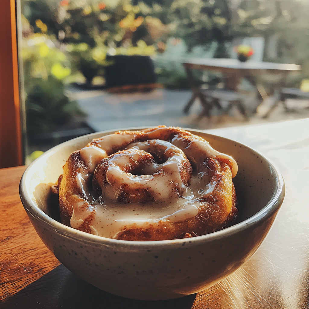 Une brioche à la cannelle | Source : Midjourney