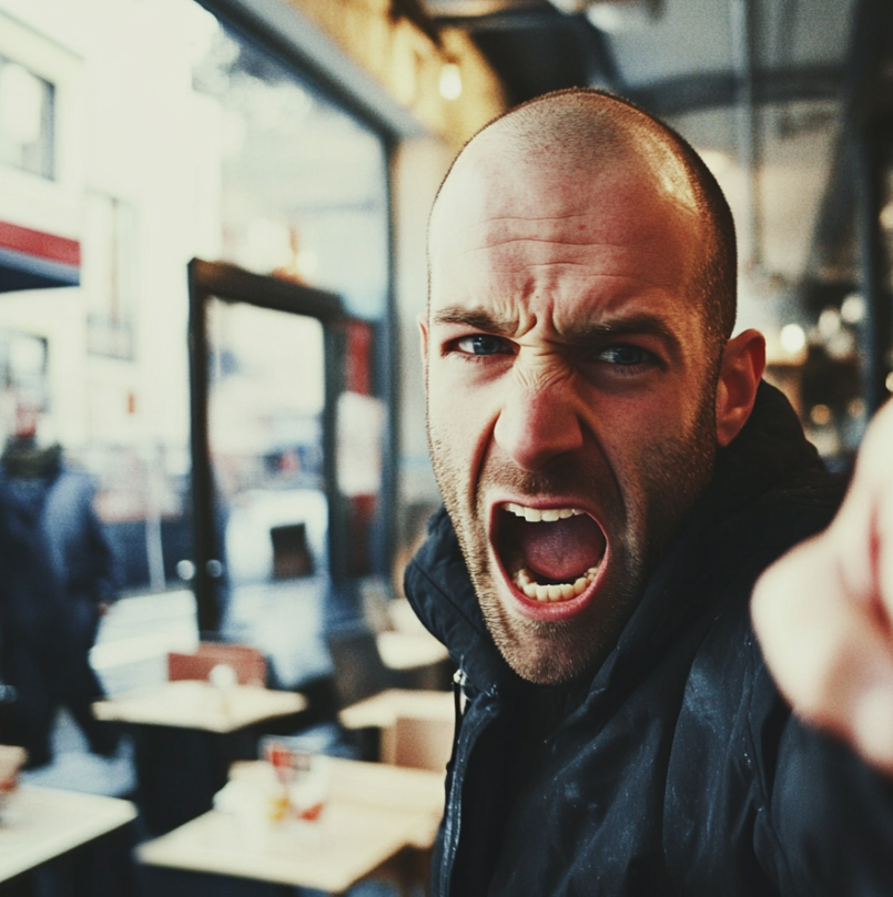 Un homme en colère qui crie | Source : Midjourney