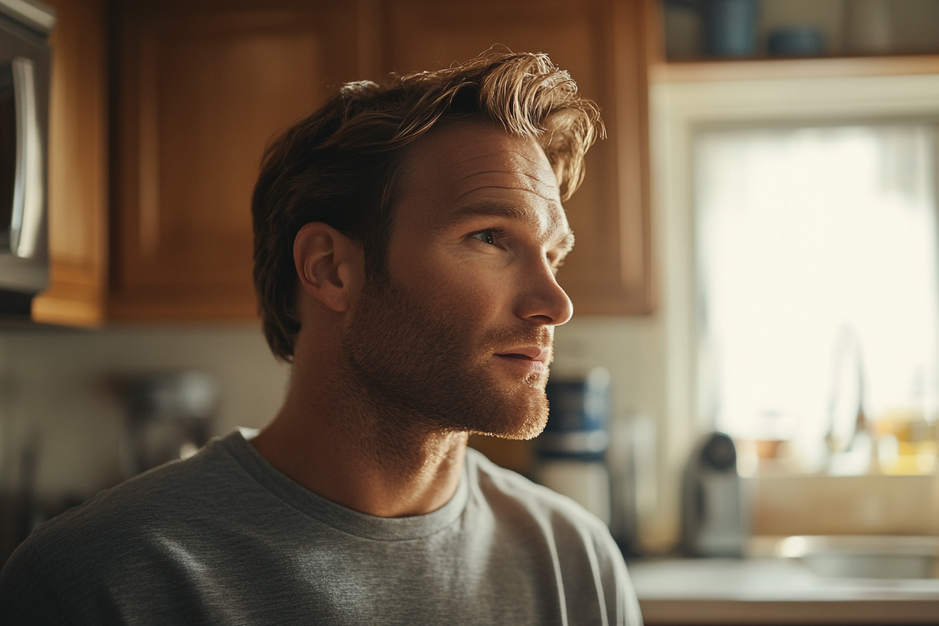 Un homme debout dans une cuisine | Source : Midjourney