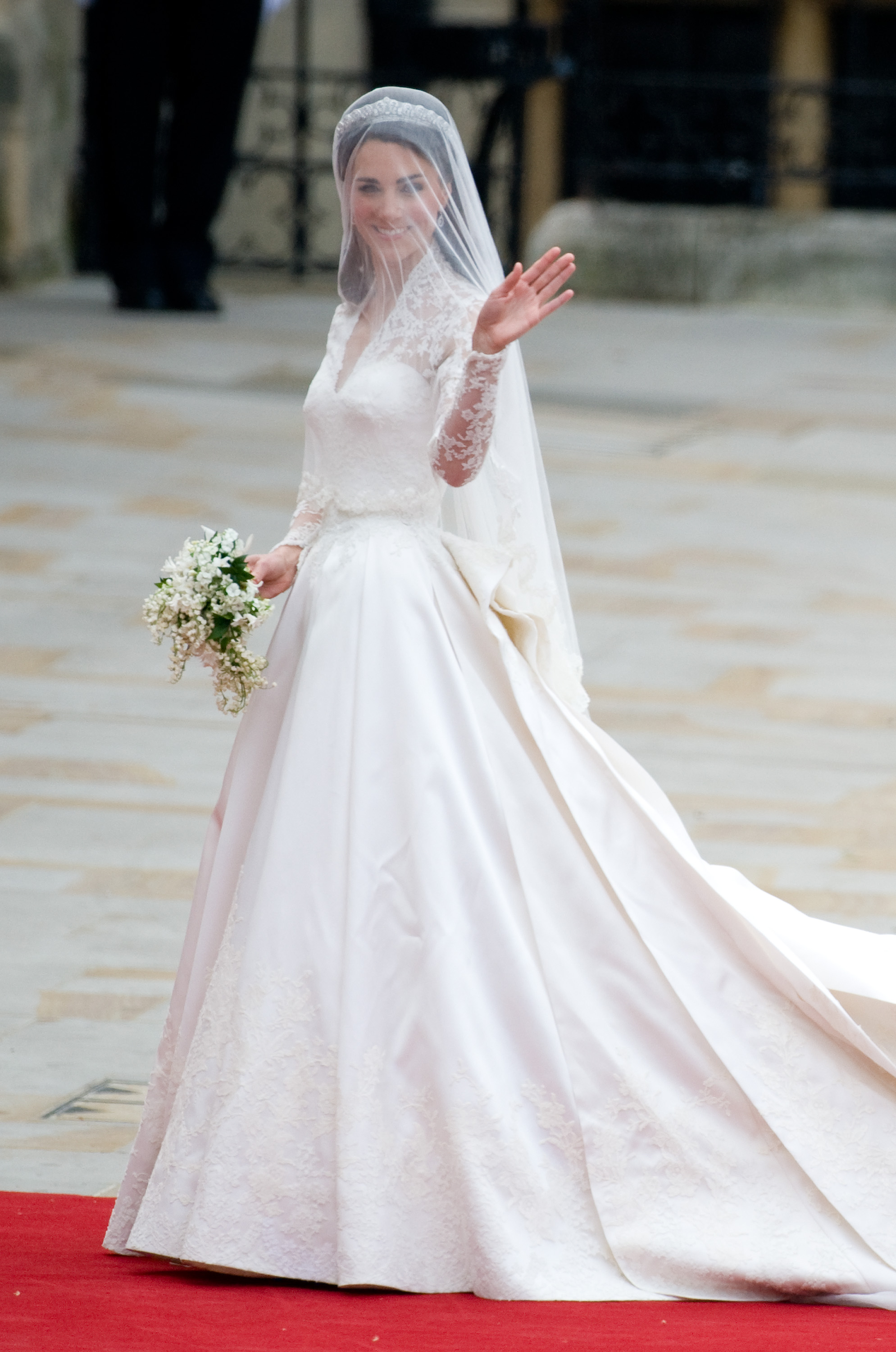 Catherine Middleton lors de son mariage royal avec le prince William à l'abbaye de Westminster, le 29 avril 2011, à Londres, en Angleterre. | Source : Getty Images