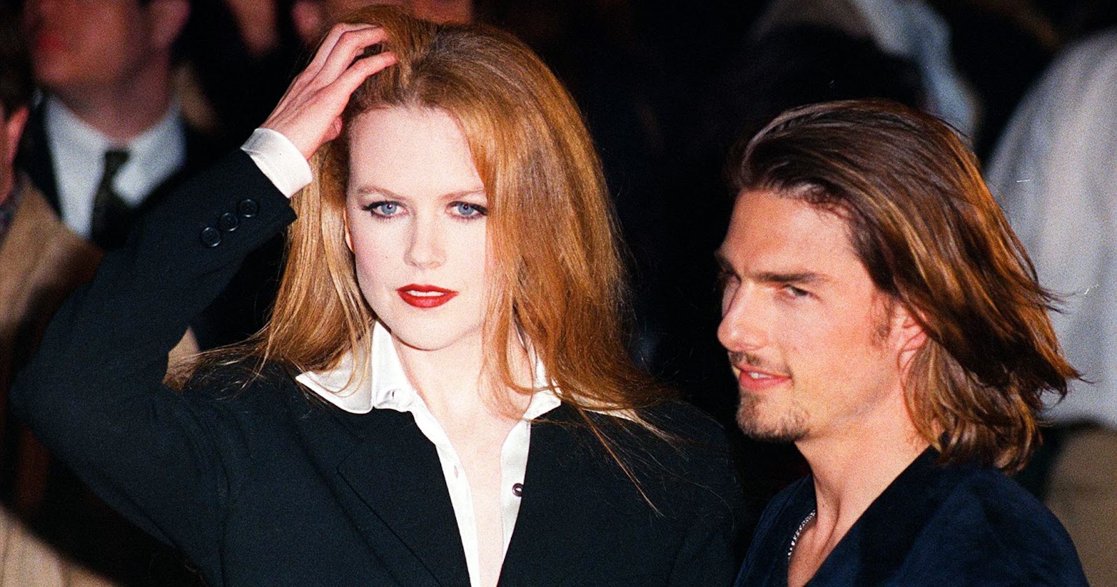 Nicole Kidman et Tom Cruise photographiés en 1990. | Source : Getty Images