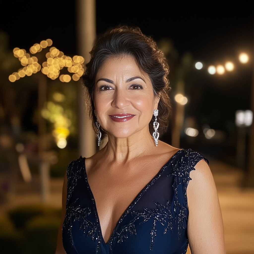 Une femme âgée souriante | Source : Midjourney