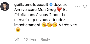 Guillaume Foucault souhaite un joyeux anniversaire à Grégoire Lyonnet. | Capture d'écran Instagram/gregoirelyonnet