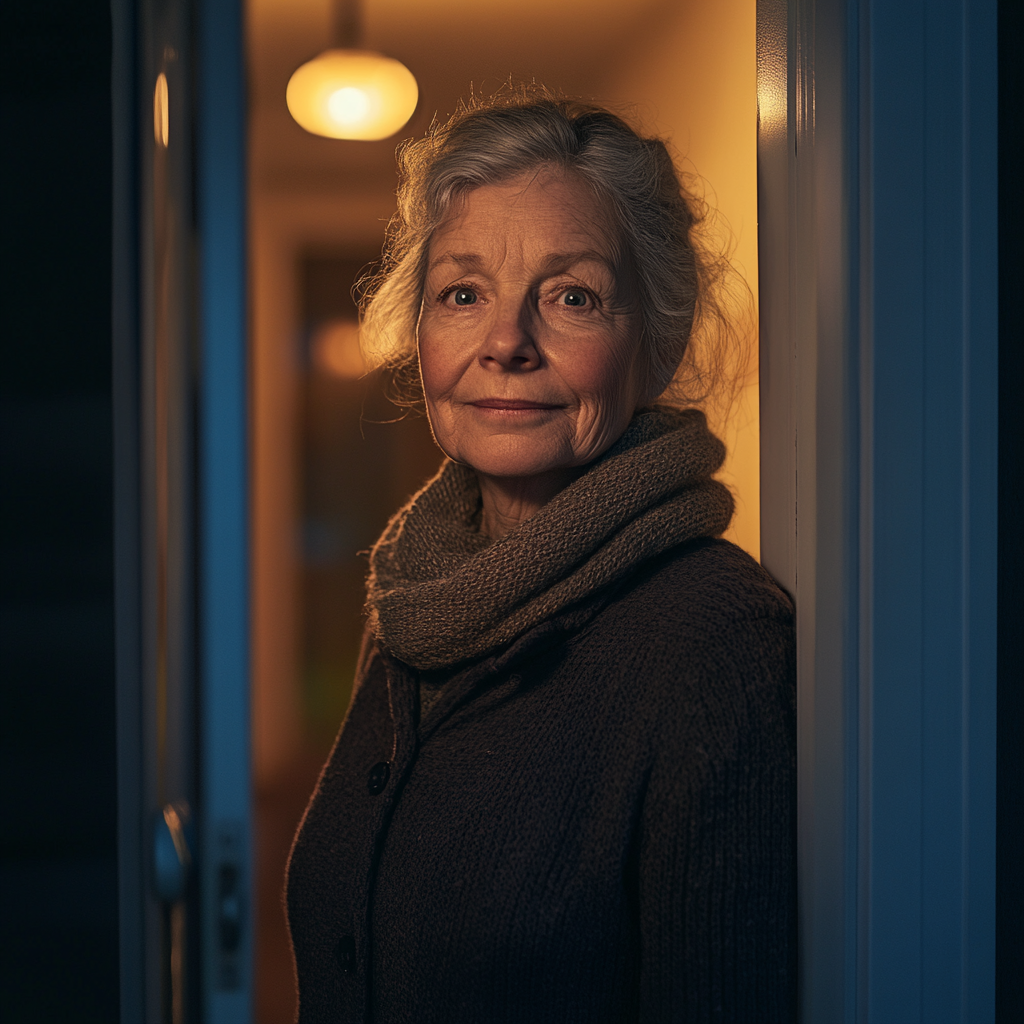 Une femme debout dans sa maison | Source : Midjourney