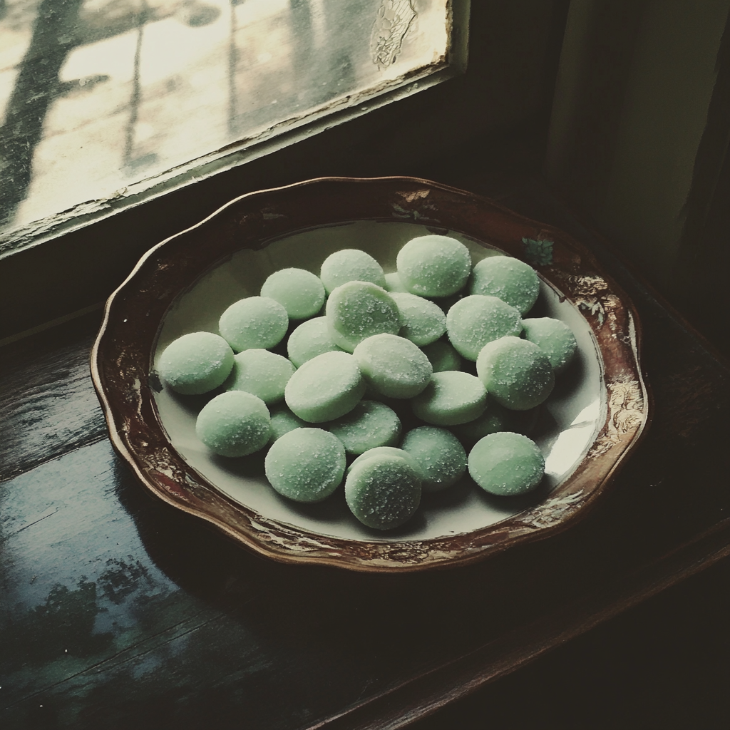 Un bol de bonbons à la menthe | Source : Midjourney