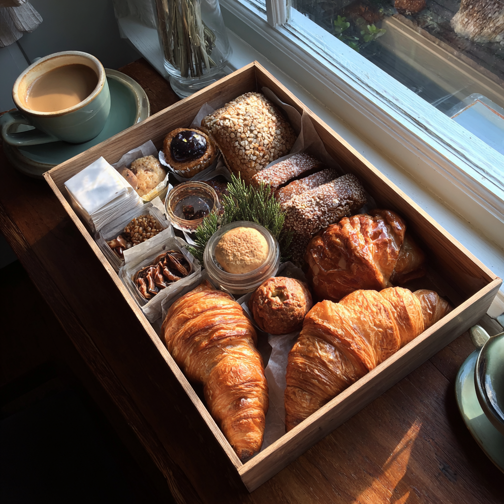 Une boîte de pâtisseries | Source : Midjourney