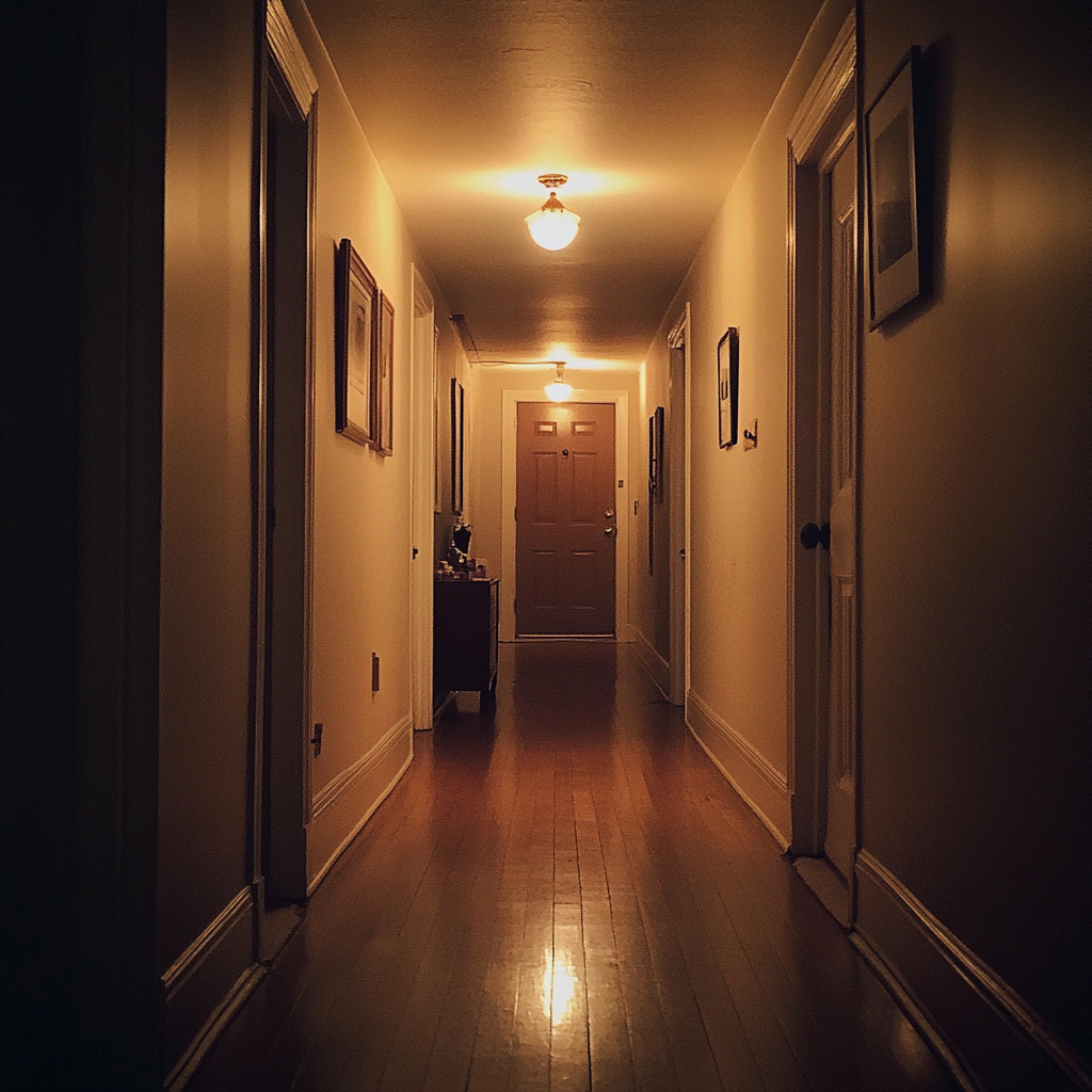 A hallway in an apartment | Source: Midjourney