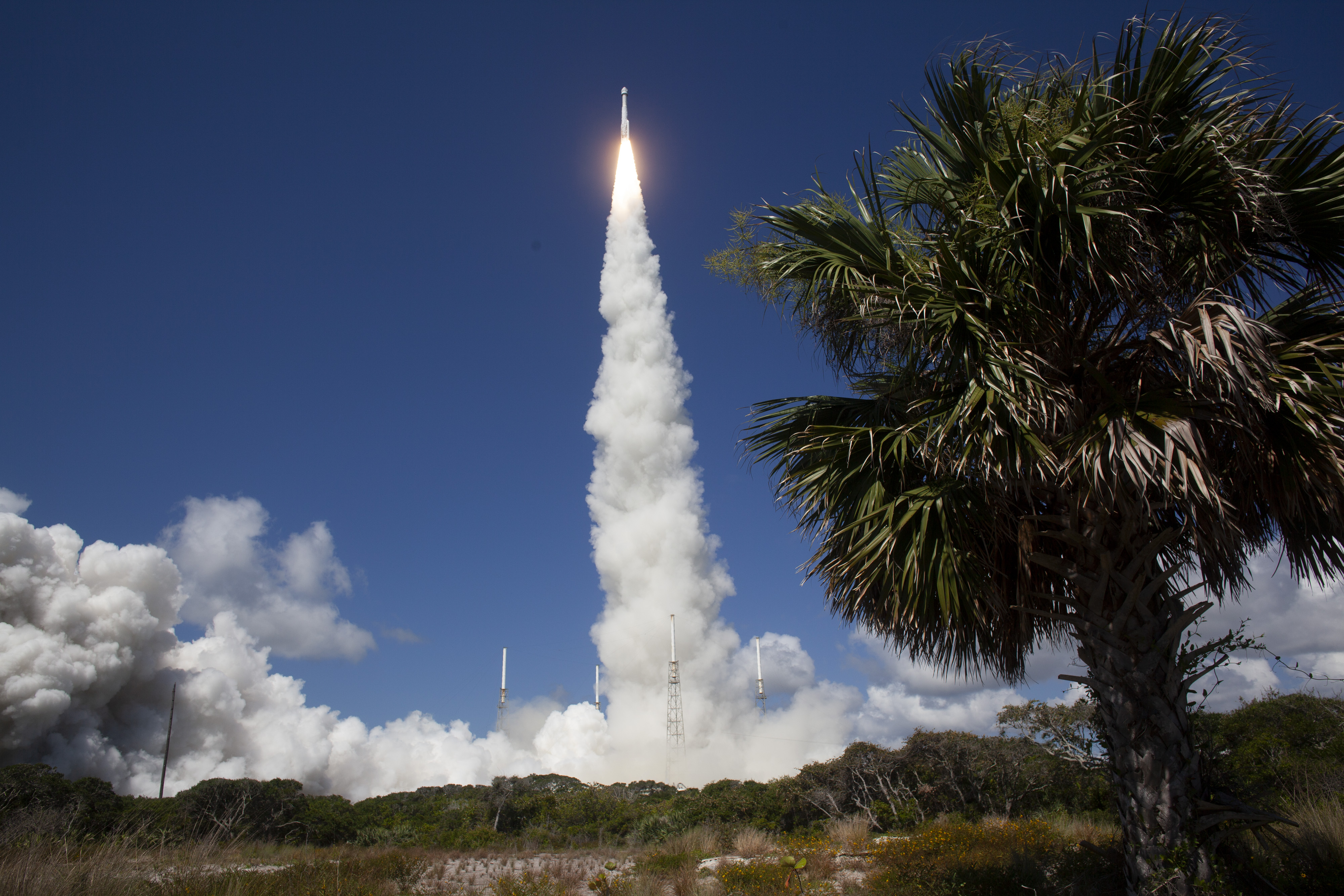 Le vaisseau spatial CST-100 Starliner lancé depuis le complexe de lancement spatial 41 de la station spatiale de Cap Canaveral, le 5 juin 2024, à Cap Canaveral, en Floride. | Source : Getty Images