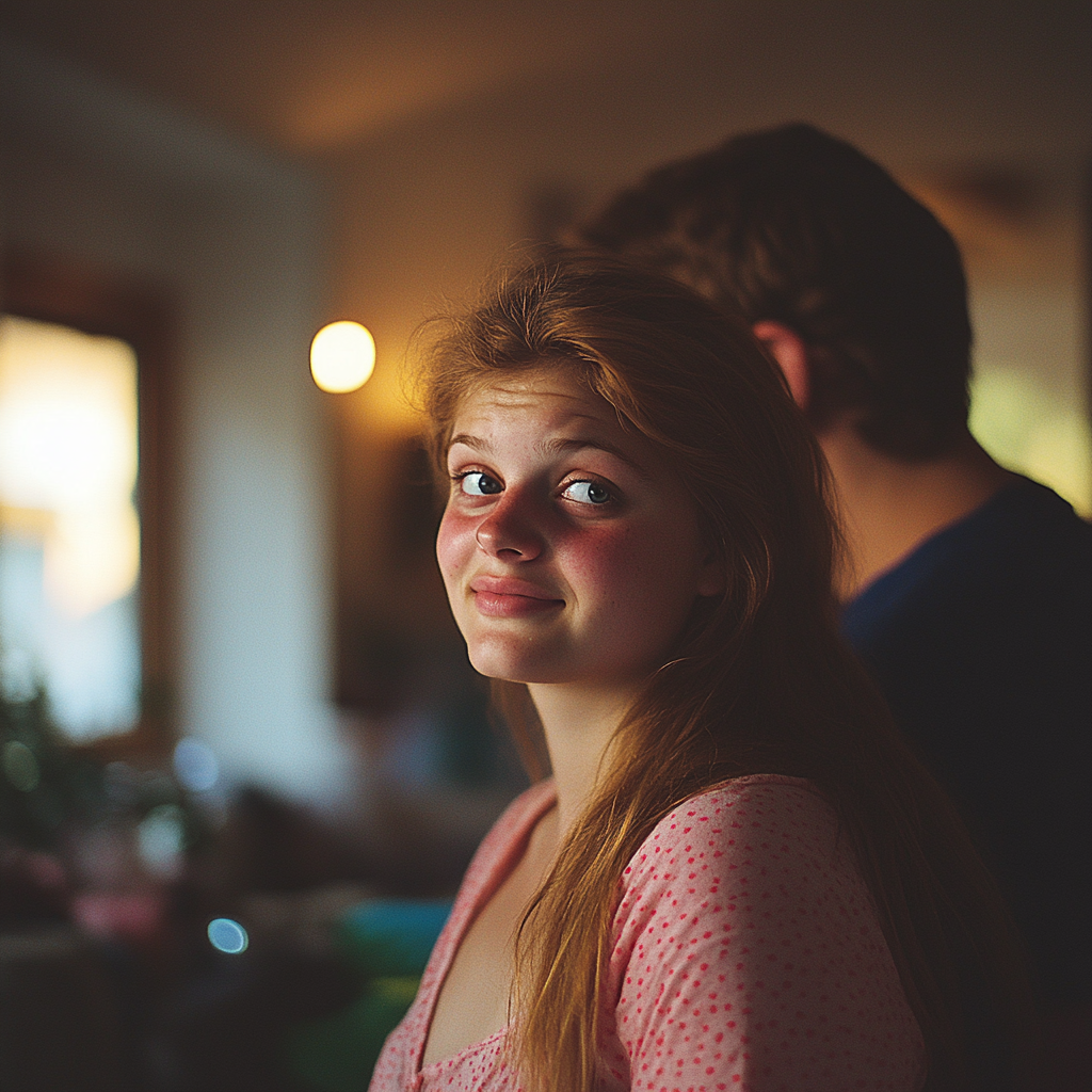 Une femme heureuse avec son homme | Source : Midjourney