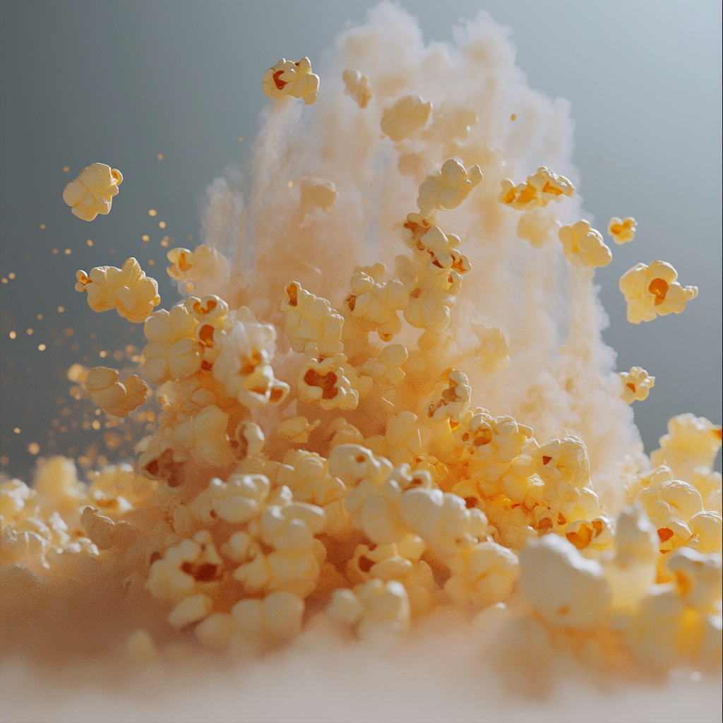 Popcorn cuit au micro-ondes | Source : Midjourney