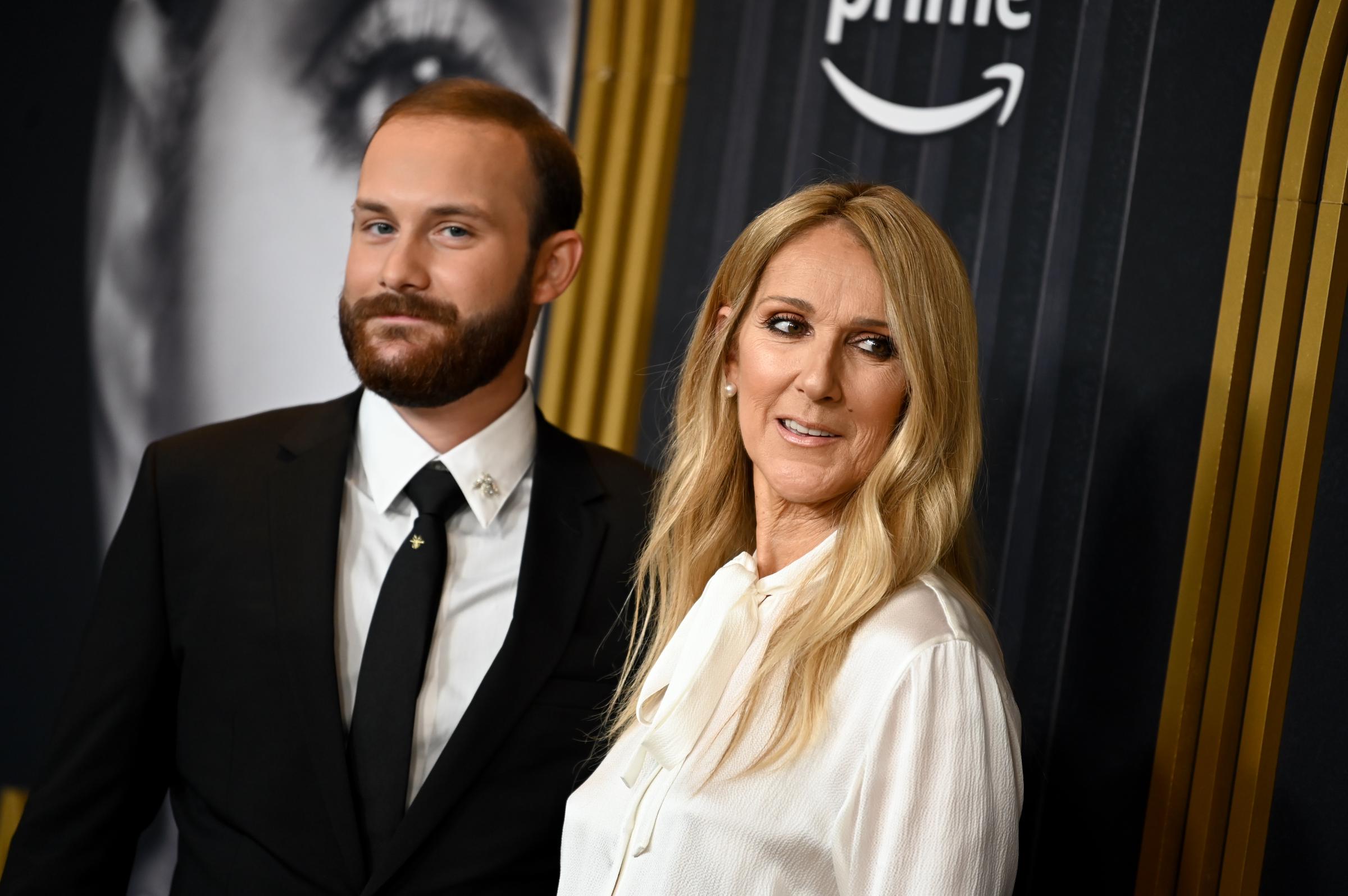 René-Charles Angelil et Céline Dion lors de la projection de l'événement spécial NY "I Am : Celine Dion" le 17 juin 2024 à New York. | Source : Getty Images