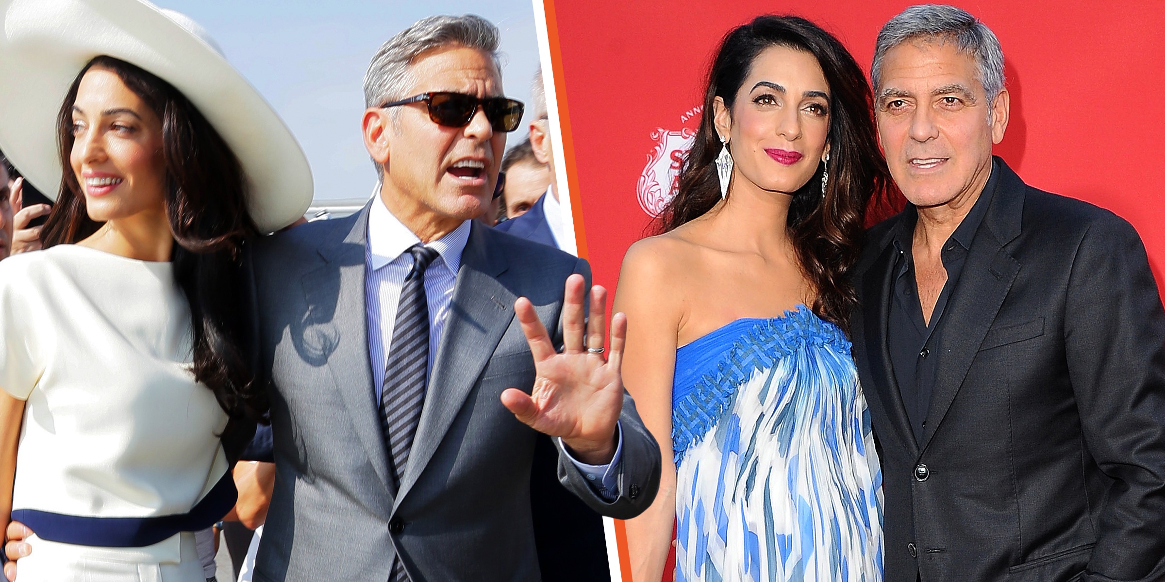 Amal et George Clooney | Source : Getty Images