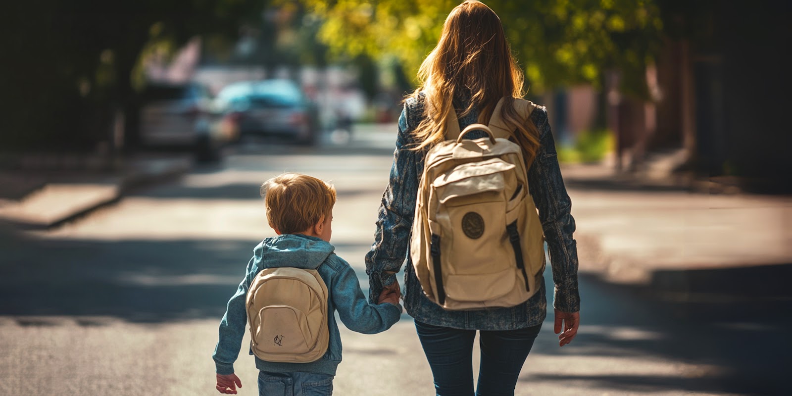 Une mère qui emmène son fils à l'école | Source : Midjourney