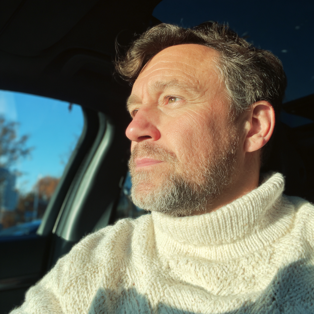 Un homme conduisant une voiture | Source : Midjourney