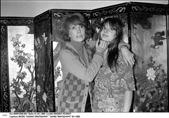 Rétro "Nadine Trintignant" "Marie Trintignant" en 1980 . |Photo : Getty Images.