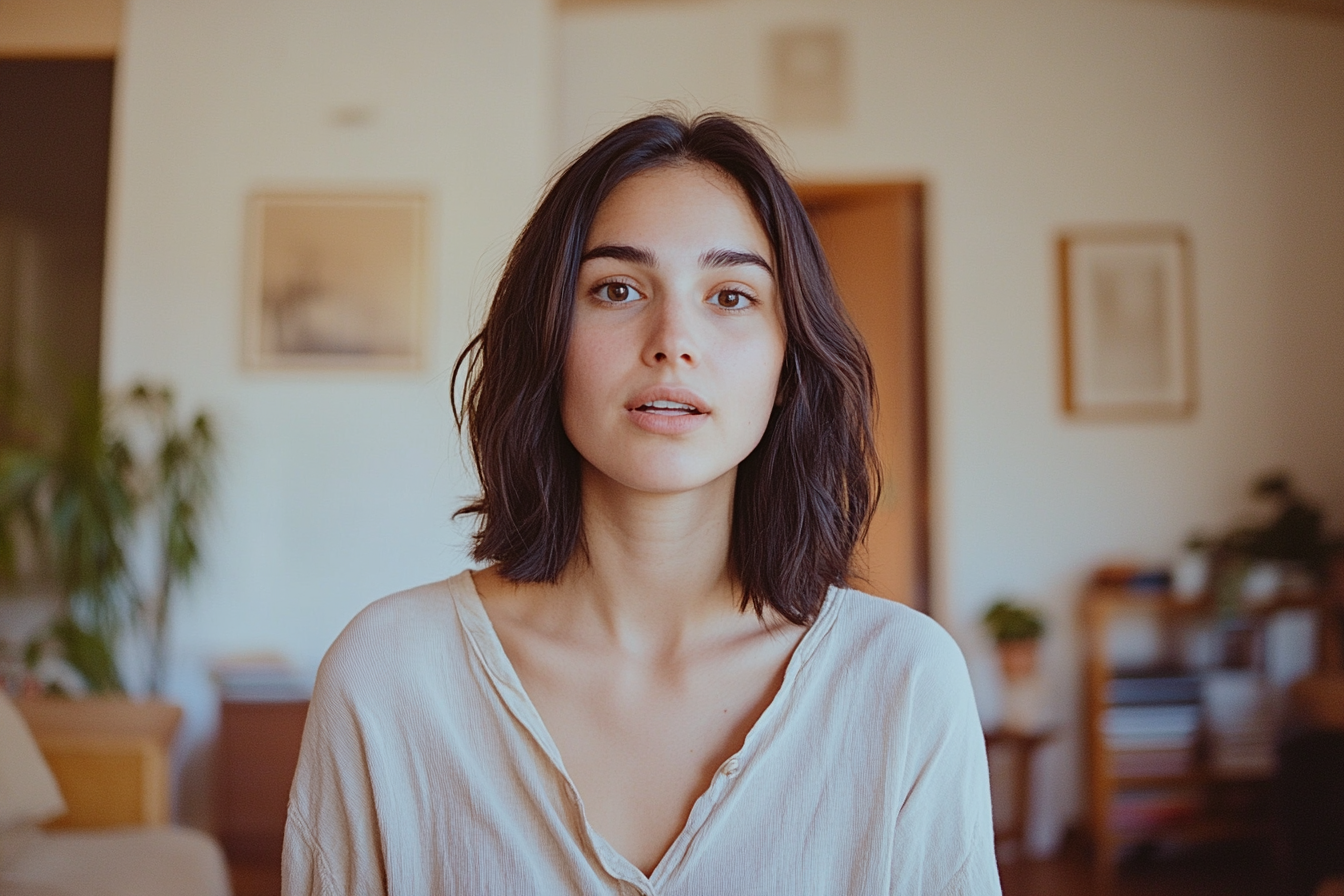 Une femme qui parle à quelqu'un | Source : Midjourney