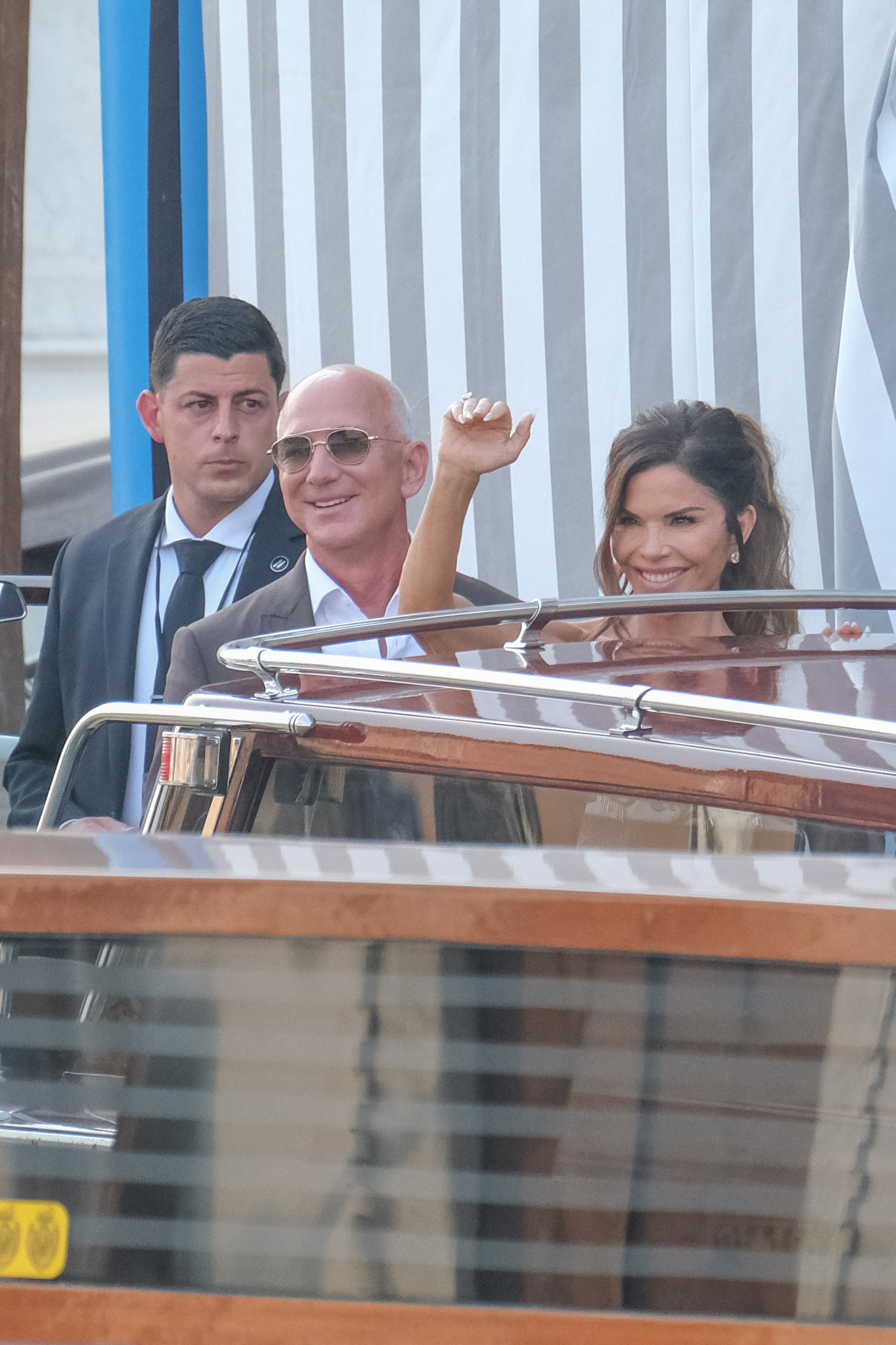 Jeff Bezos photographié à l'hôtel Aman de Venise, en Italie, le 26 juin 2025. | Source : Getty Images