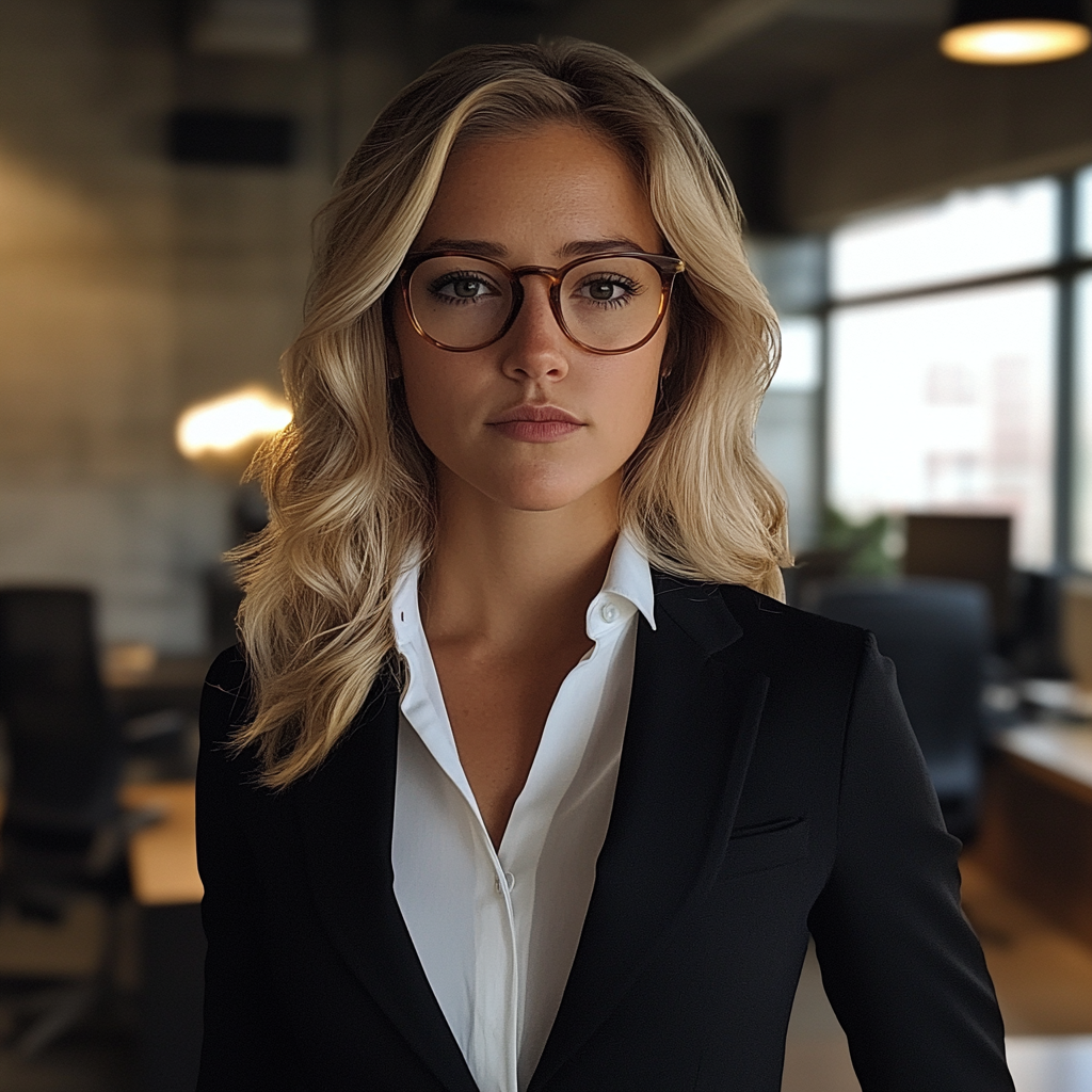 Gros plan sur une femme sérieuse | Source : Midjourney