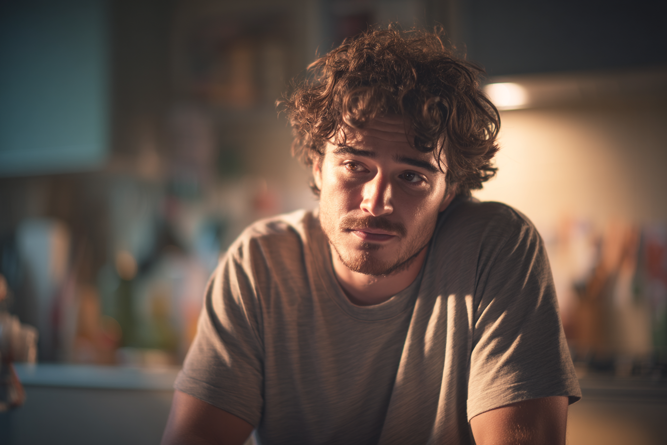 Un homme dans sa maison | Source : Midjourney
