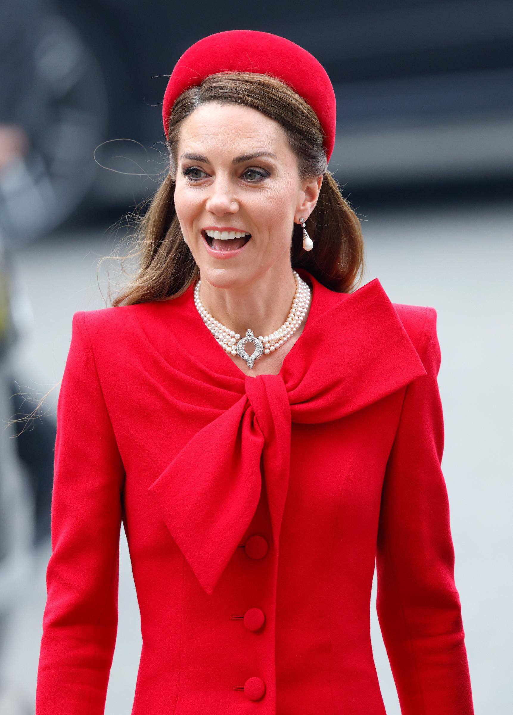 La princesse Catherine assiste aux célébrations du Jour du Commonwealth à l'abbaye de Westminster à Londres, en Angleterre, le 10 mars 2025 | Source : Getty Images