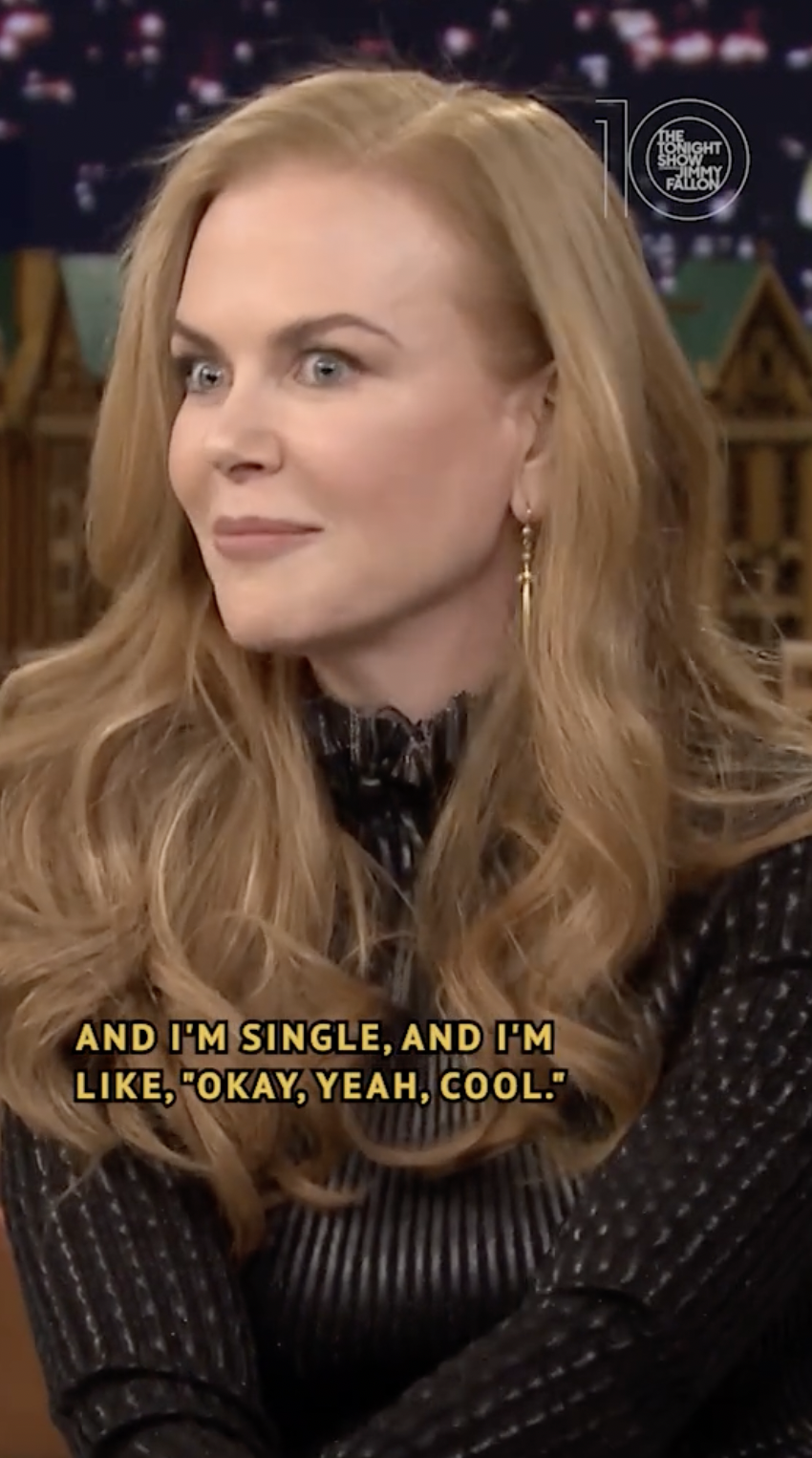 Nicole Kidman parle de son rendez-vous inoubliable avec un animateur de télévision, dans une vidéo TikTok, datée d'avril 2022 | Source : Tiktok/@fallontonight