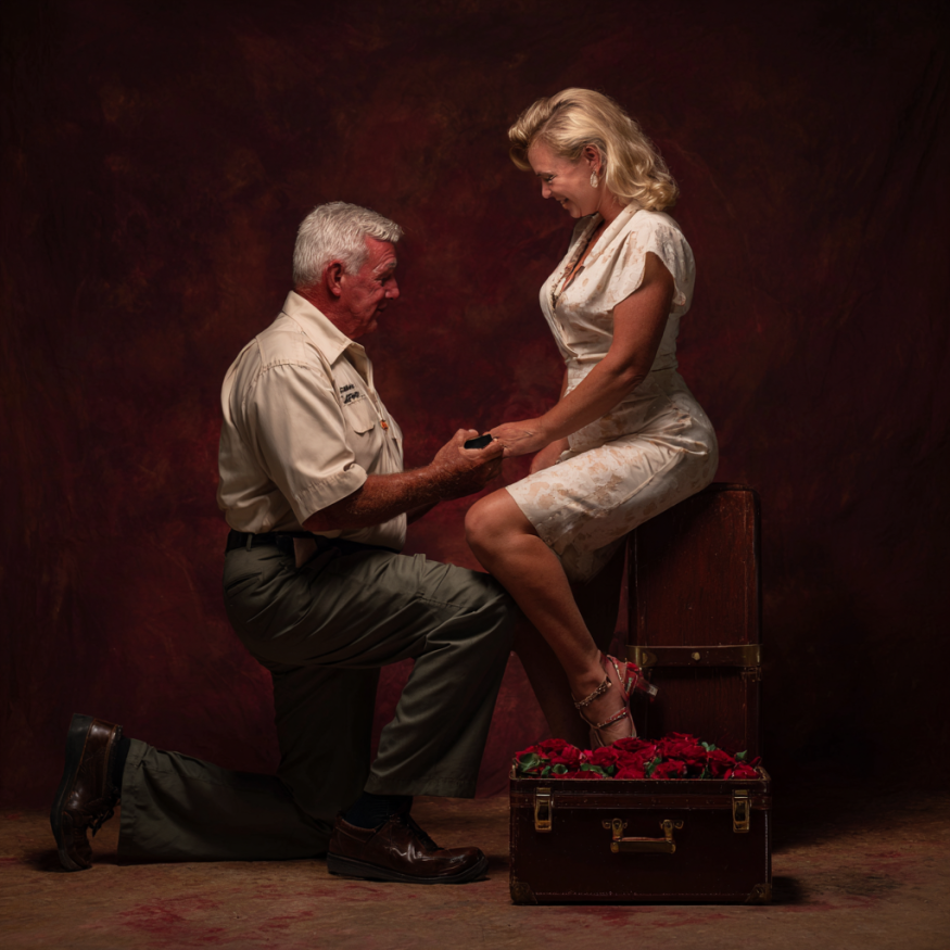 Un homme qui demande une femme en mariage | Source : Midjourney