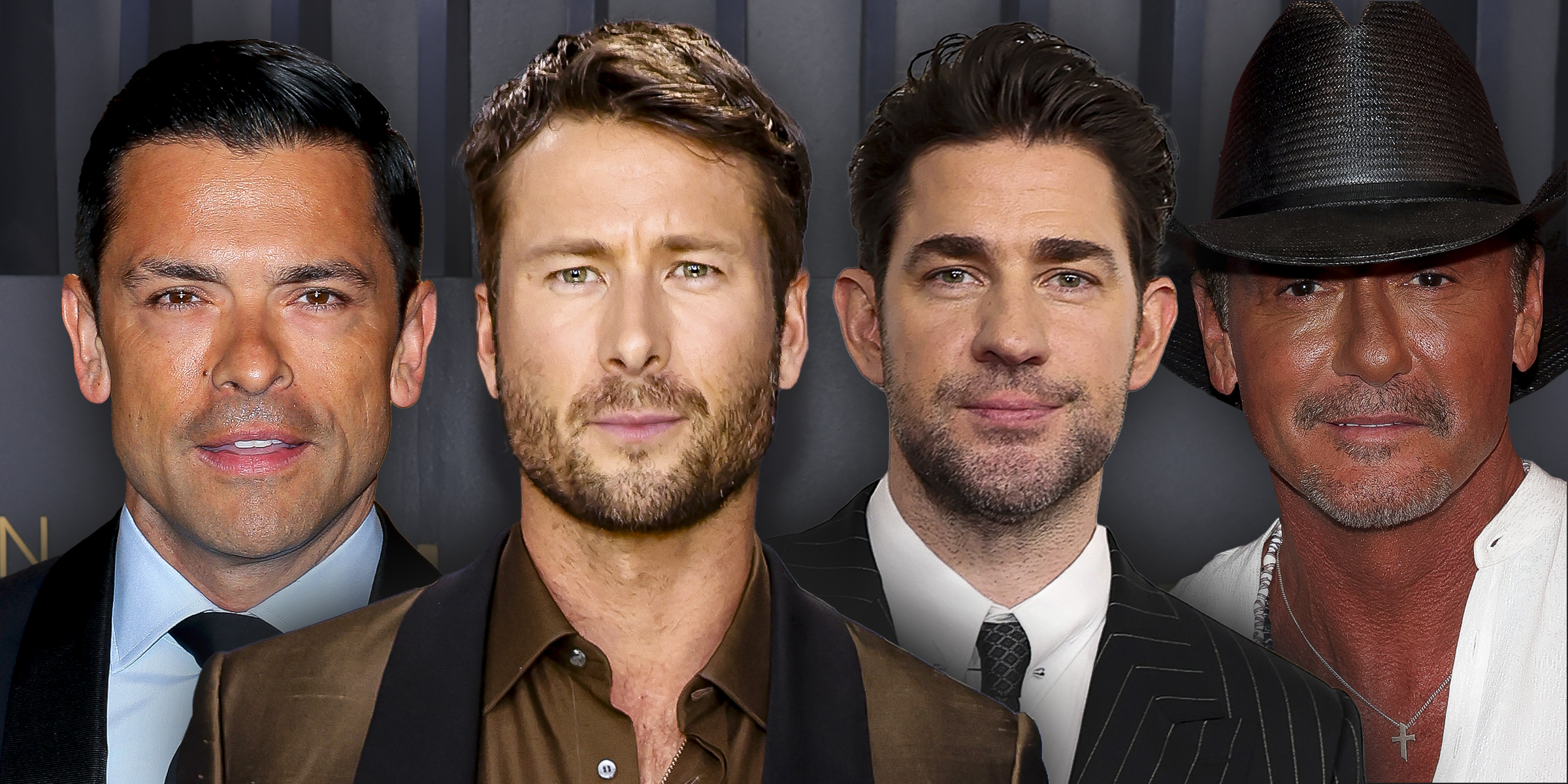 Mark Conseulos | Glen Powell | John Krasinski | Tim McGraw | Source : Getty Images