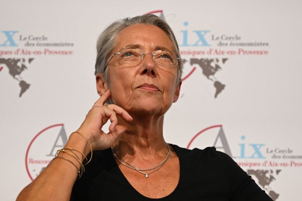 Elisabeth Borne aux 22e Rencontres économiques d'Aix-en-Provence, dans le sud de la France, le 9 juillet 2022. | Photo : Getty Images