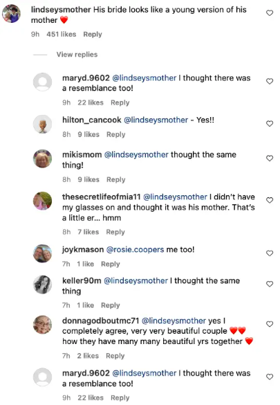 Commentaires de fans sur Wolfgang Van Halen et Andraia Allsop, datés du 16 octobre 2023 | Source : Instagram/people et wolfiesmom