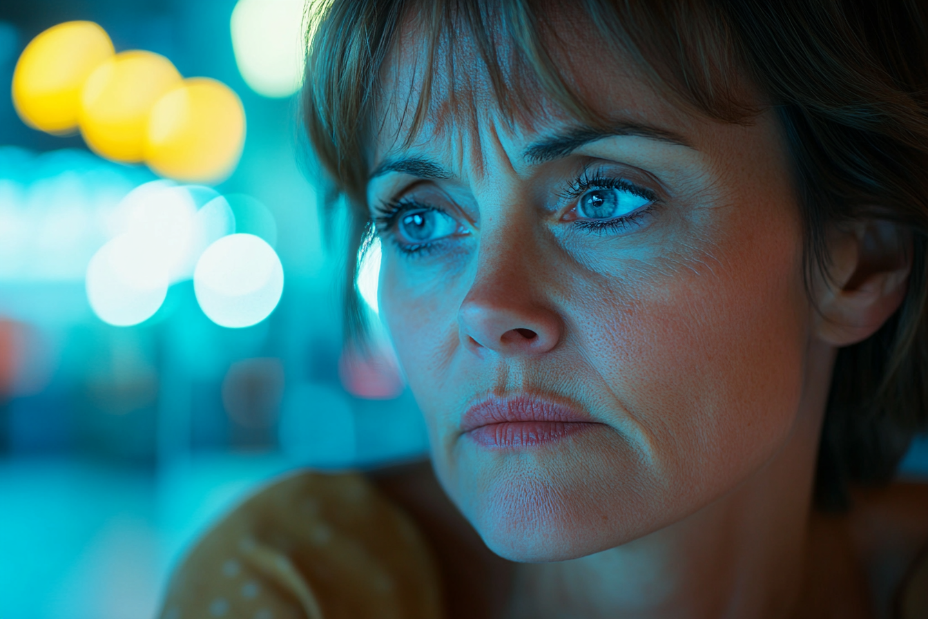 Une femme assise dans un restaurant | Source : Midjourney