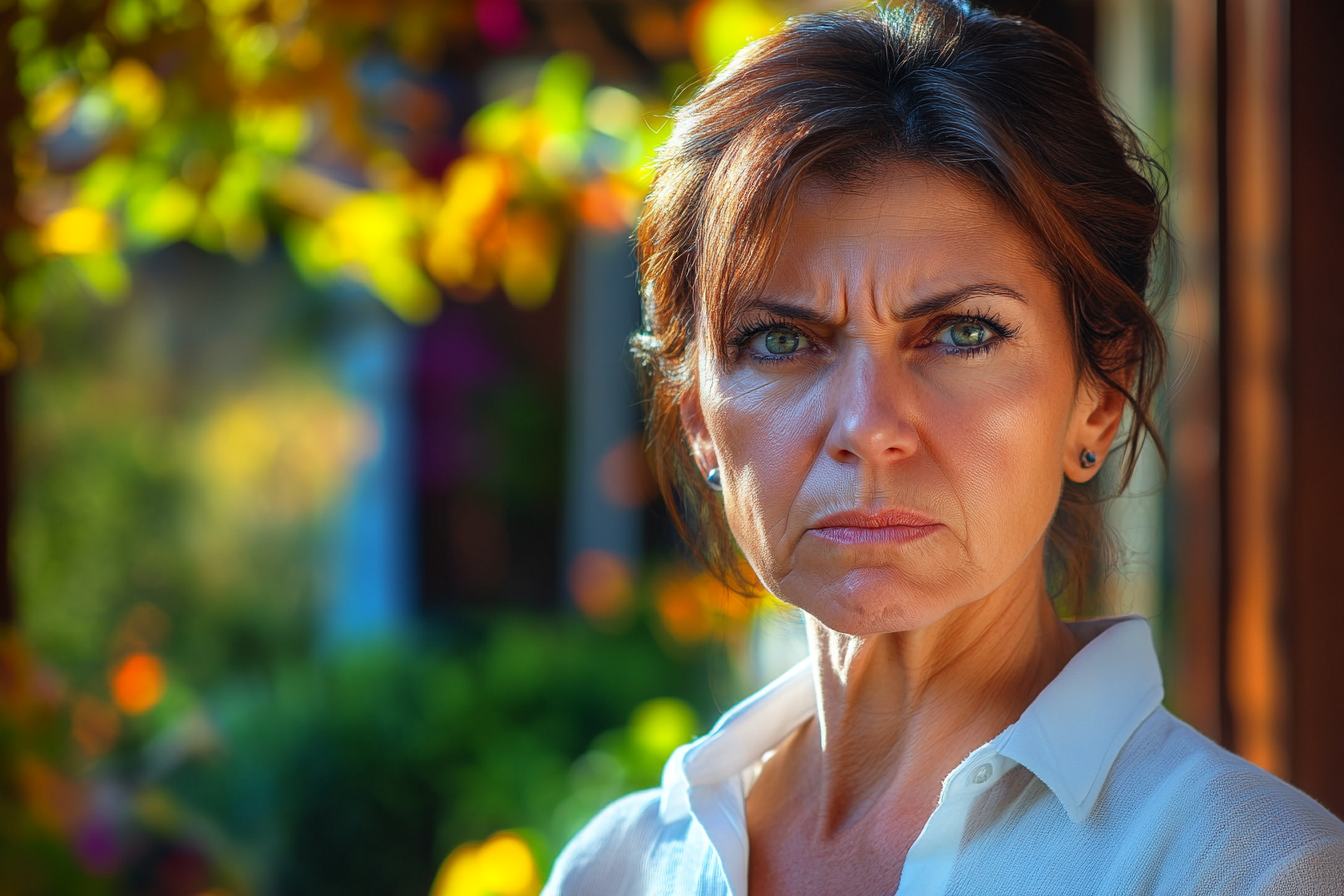 Une femme furieuse qui lance un regard à quelqu'un | Source : Midjourney