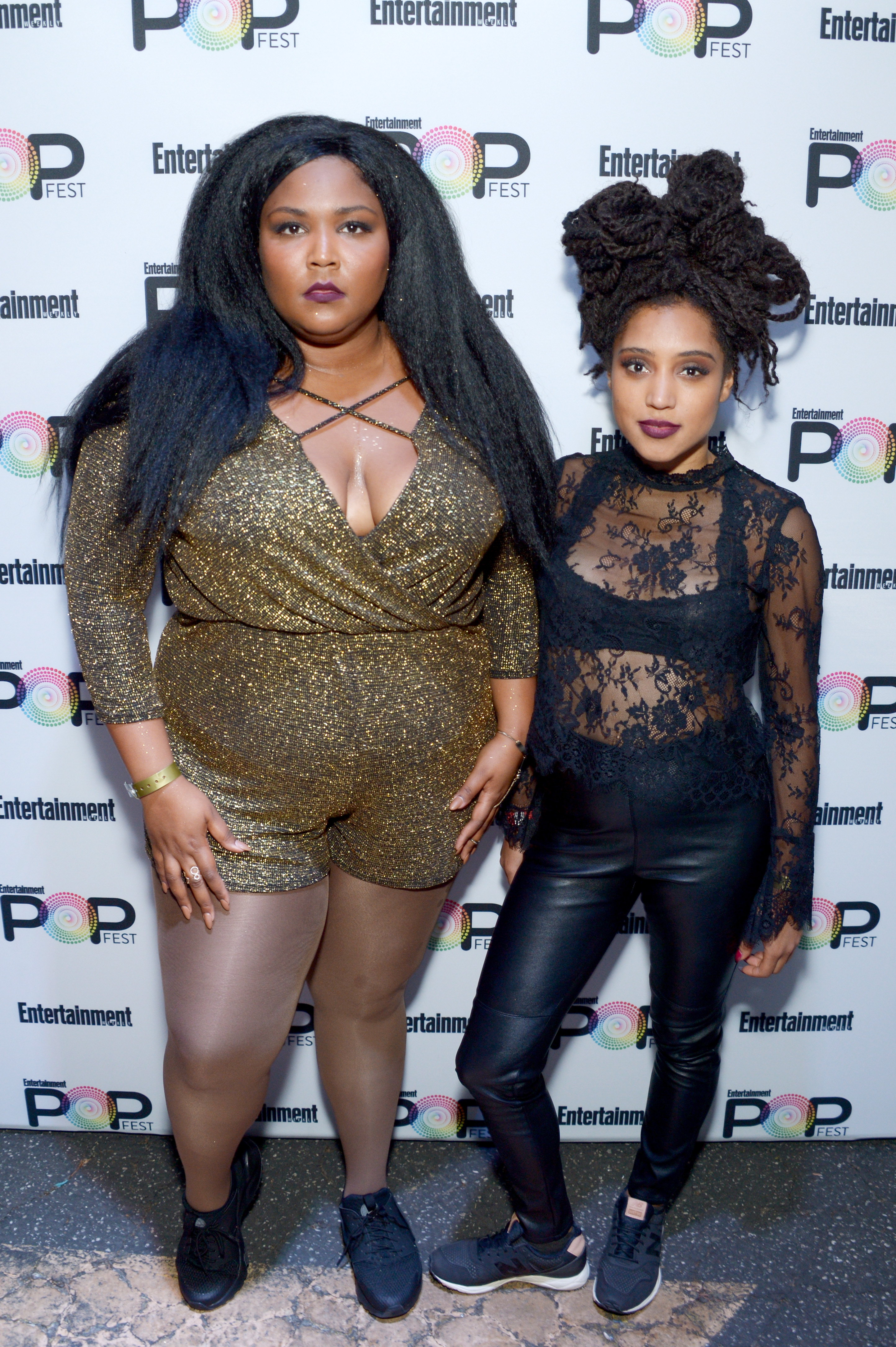 Lizzo et Sophia Eris assistent au PopFest d'Entertainment Weekly le 29 octobre 2016, à Los Angeles, en Californie. | Source : Getty Images