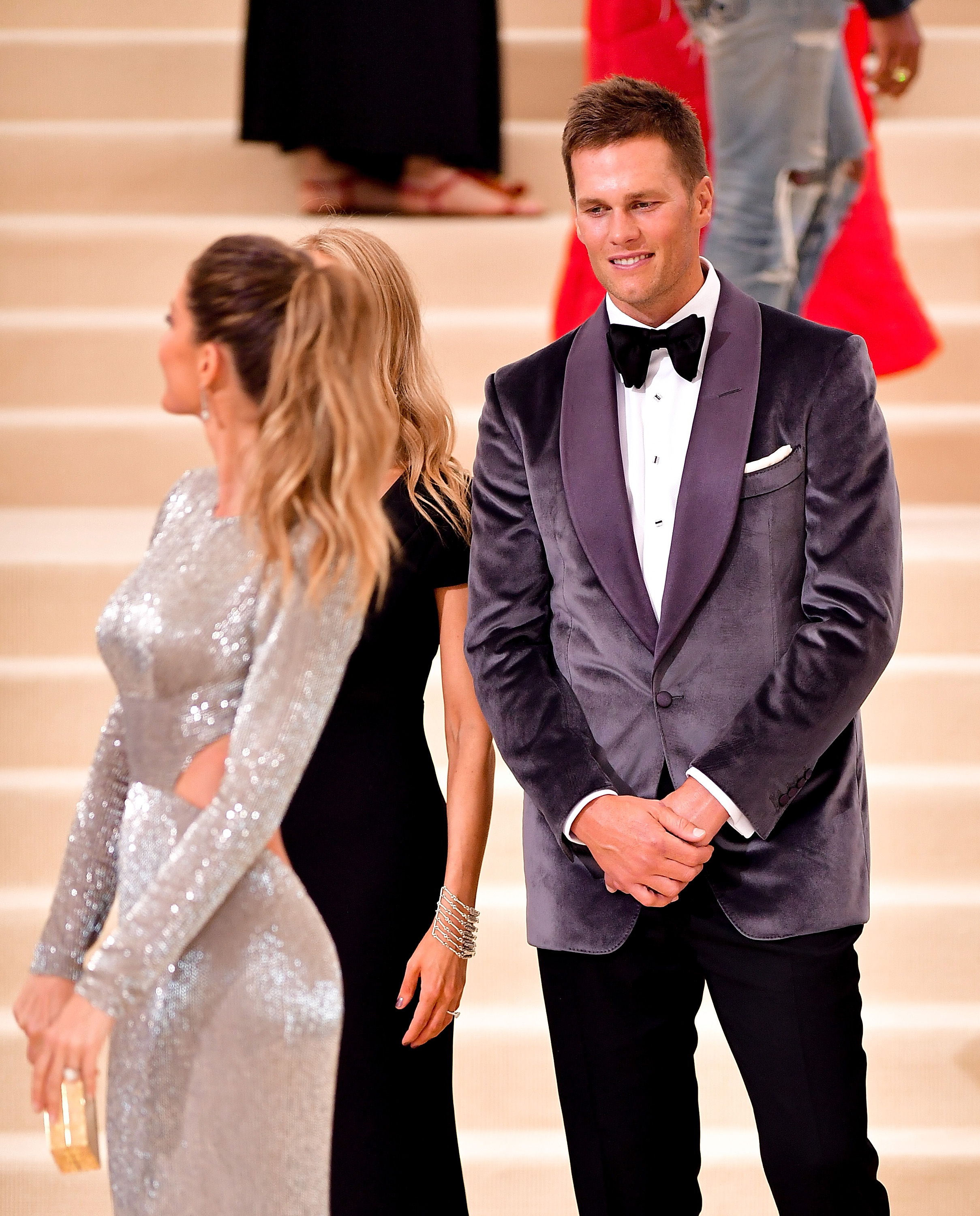 Gisele Bündchen et Tom Brady au gala du Met à New York le 1er mai 2017 | Source : Getty Images