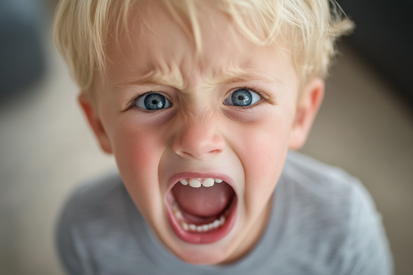 Un enfant qui gémit dans un salon | Source : Midjourney