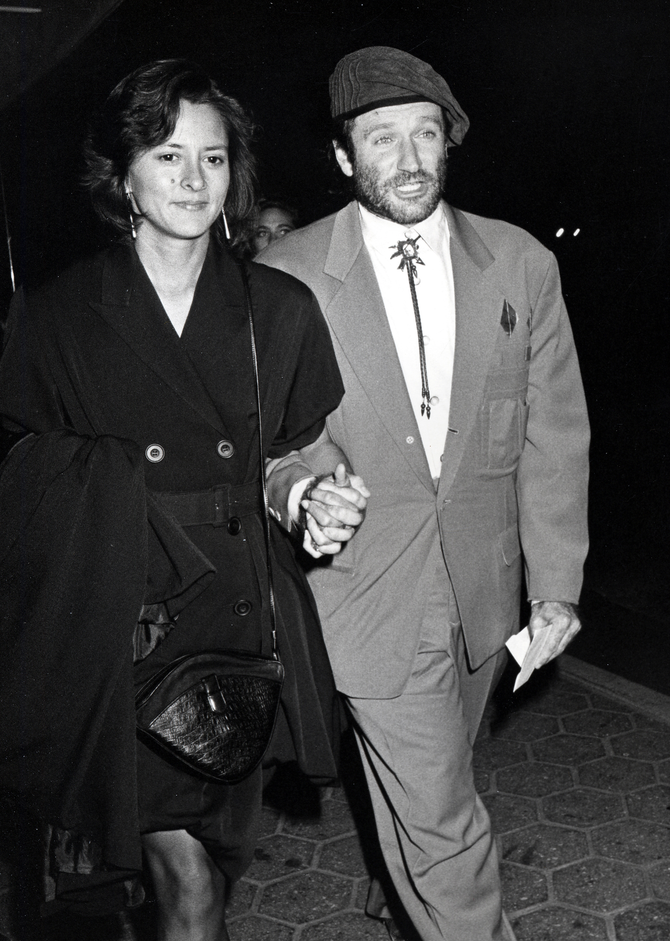 Robin Williams avec sa seconde épouse Marsha Williams à New York en 1988 | Source : Getty Images